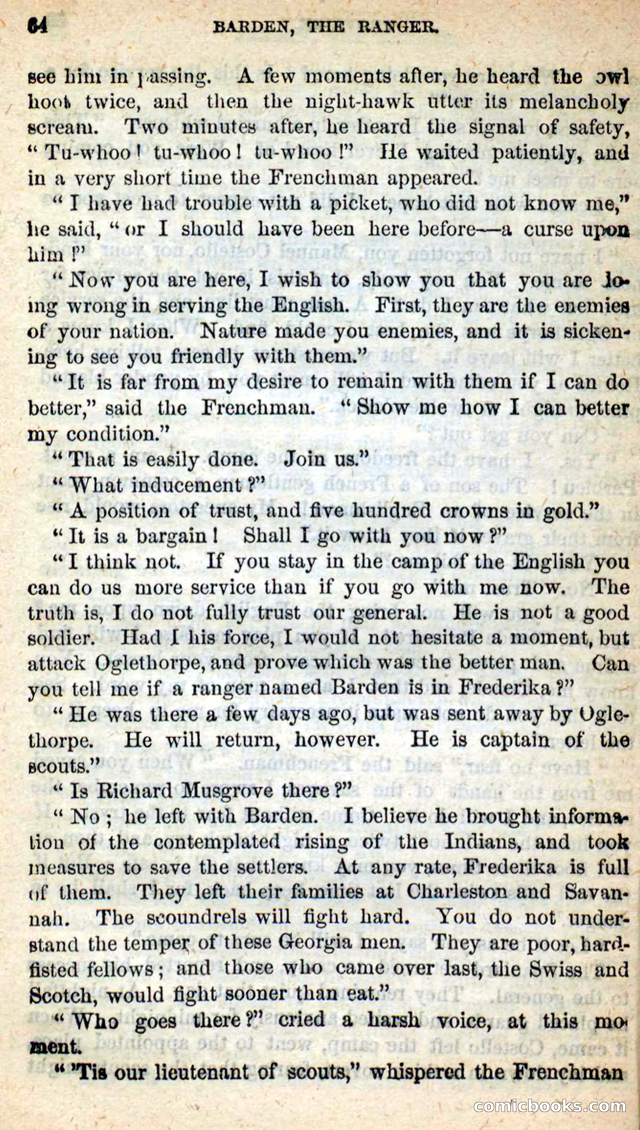 Beadle's New Dime Novels: Barden, the Ranger — page 56 of 92