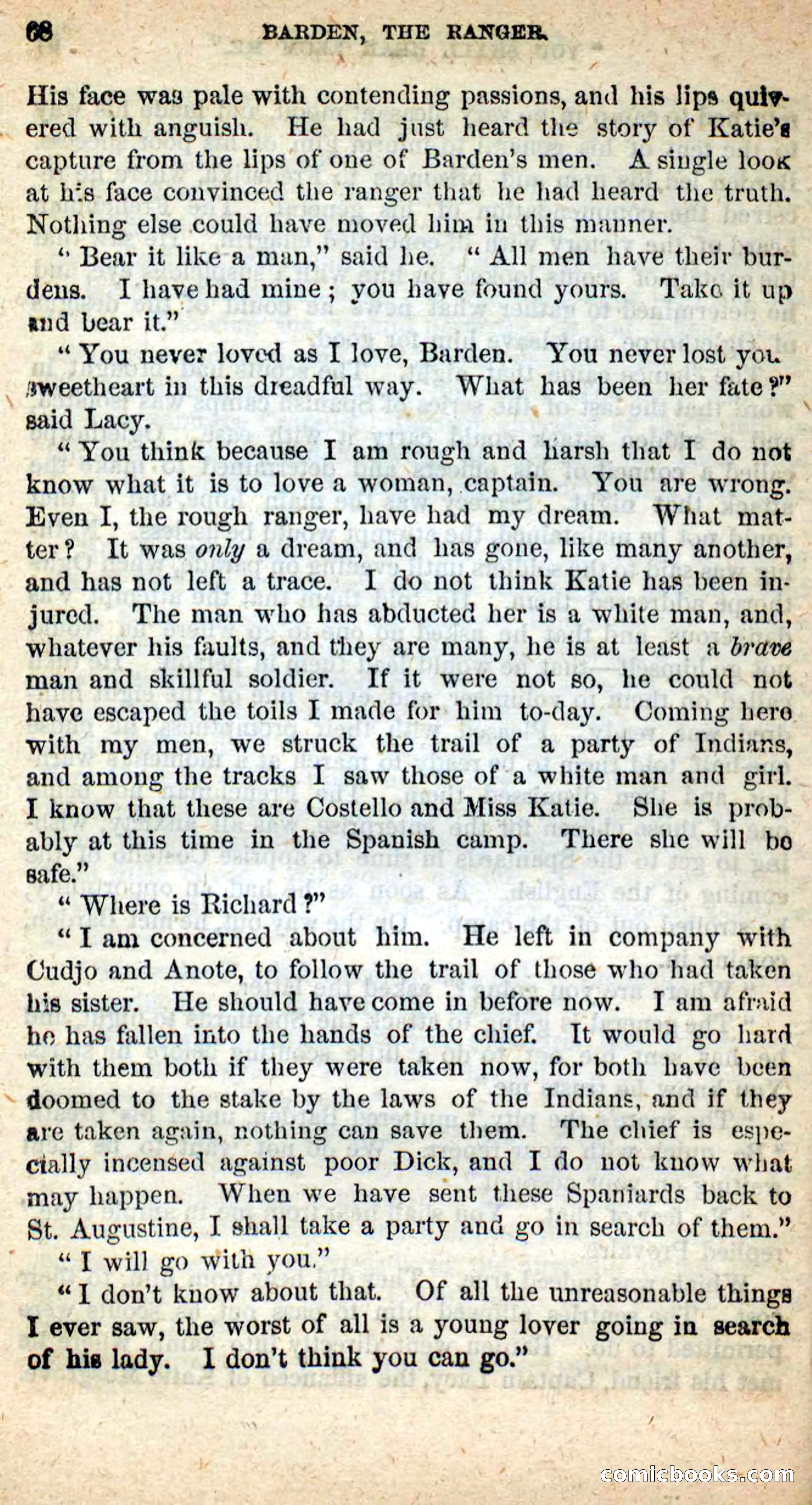 Beadle's New Dime Novels: Barden, the Ranger — page 60 of 92