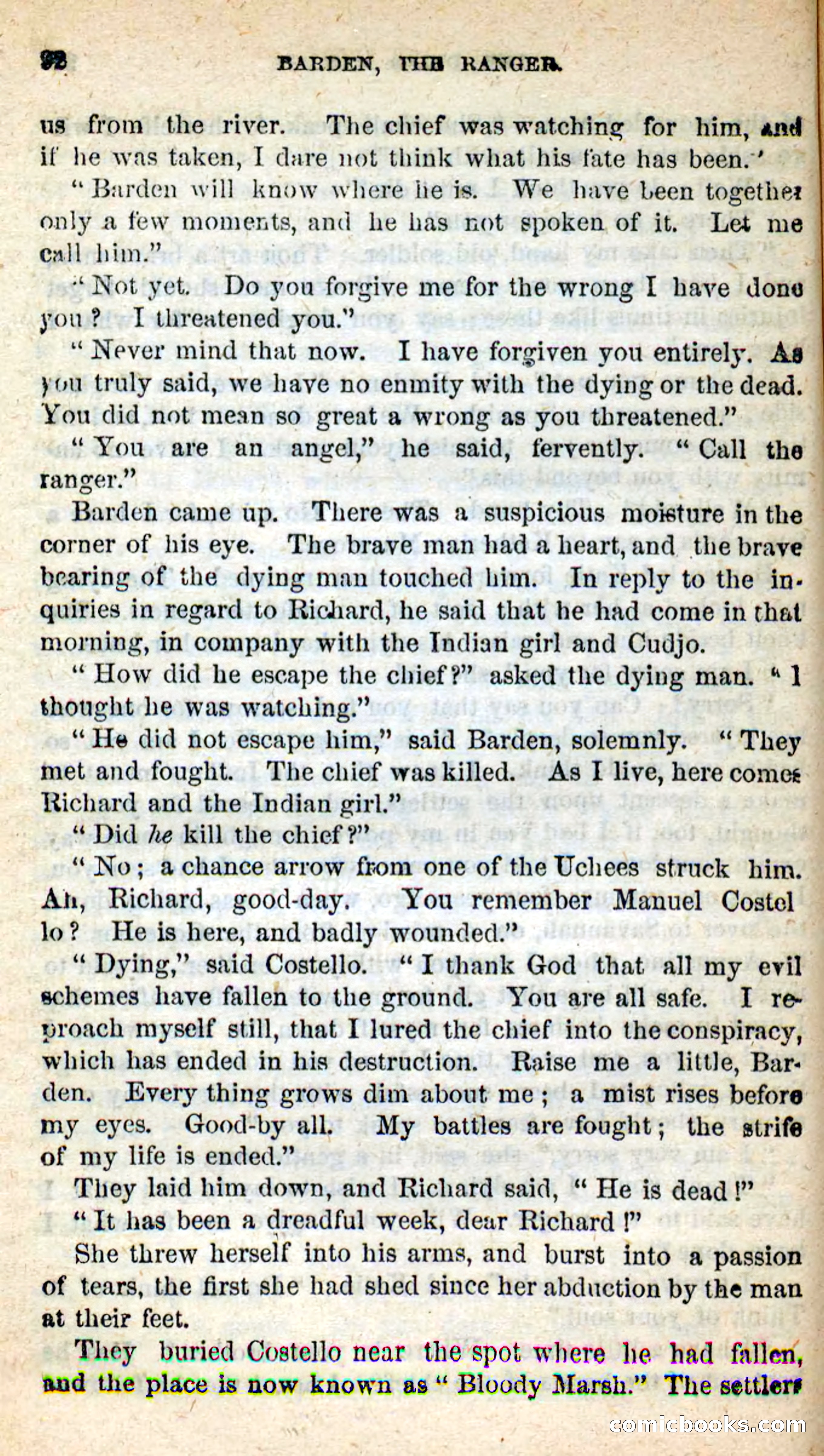 Beadle's New Dime Novels: Barden, the Ranger — page 82 of 92