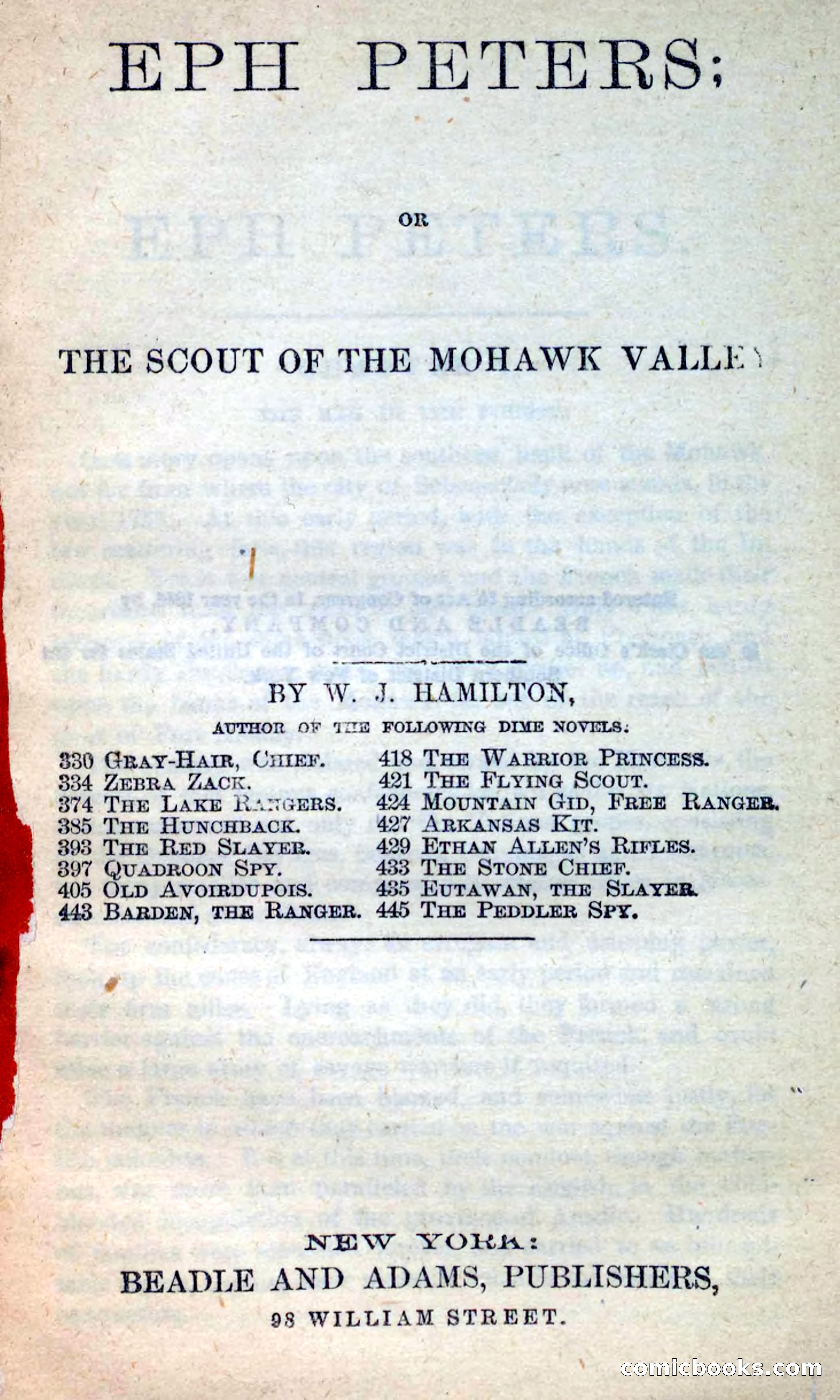 Beadle's New Dime Novels: Eph Peters — page 3 of 100