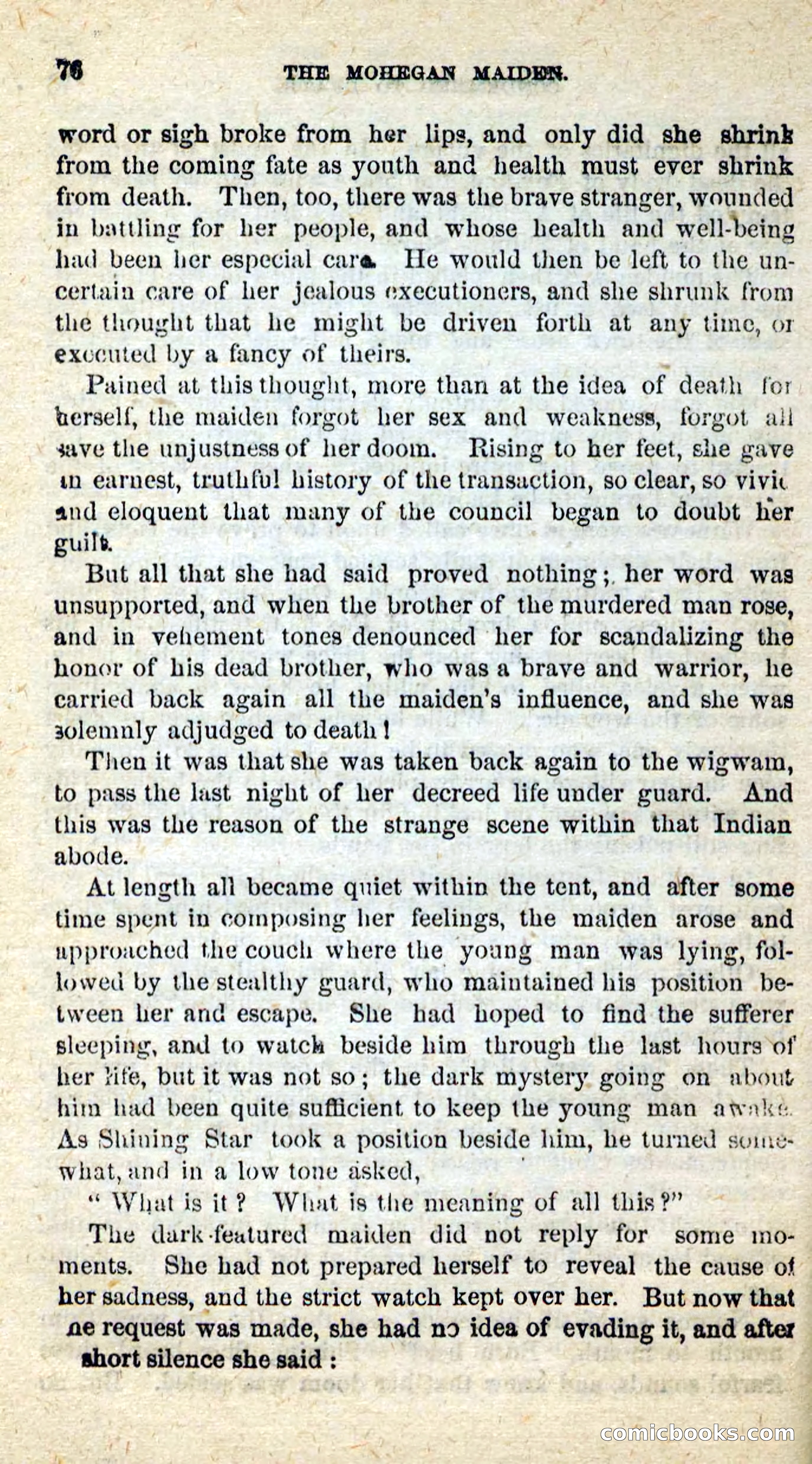 The Mohegan Maiden — page 72 of 99