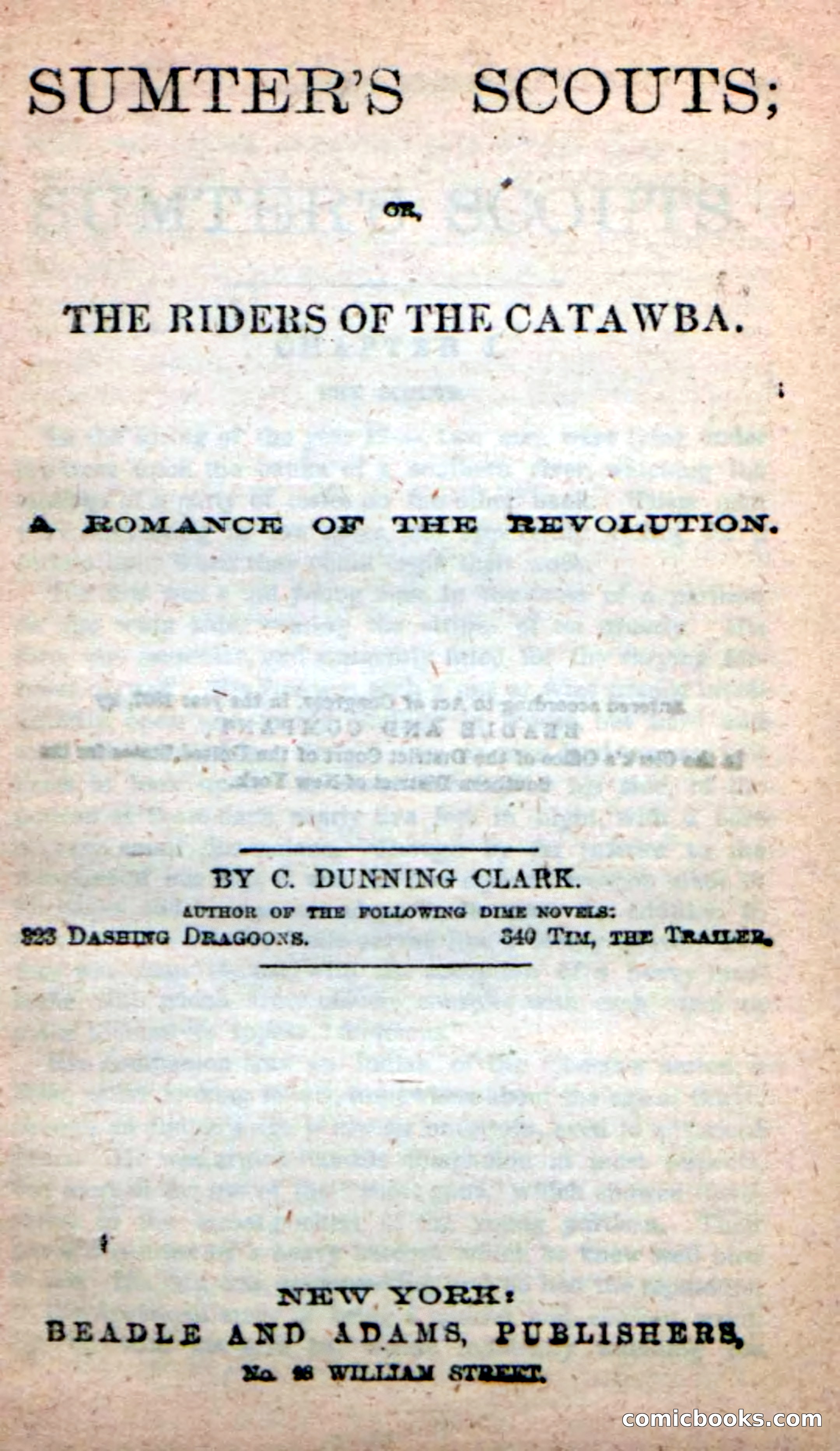 Beadle's New Dime Novels: Sumter's Scouts — page 3 of 100