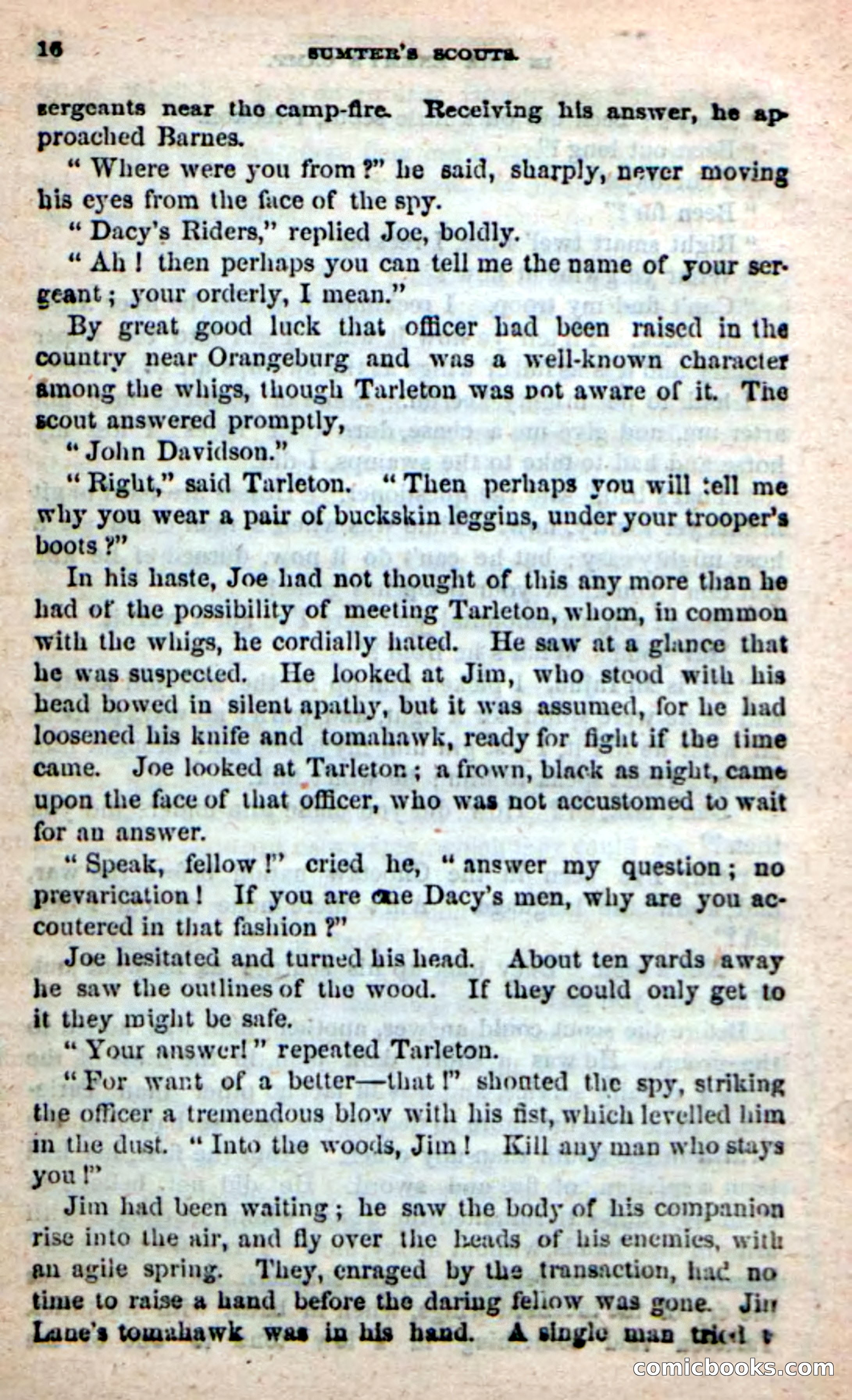 Beadle's New Dime Novels: Sumter's Scouts — page 12 of 100