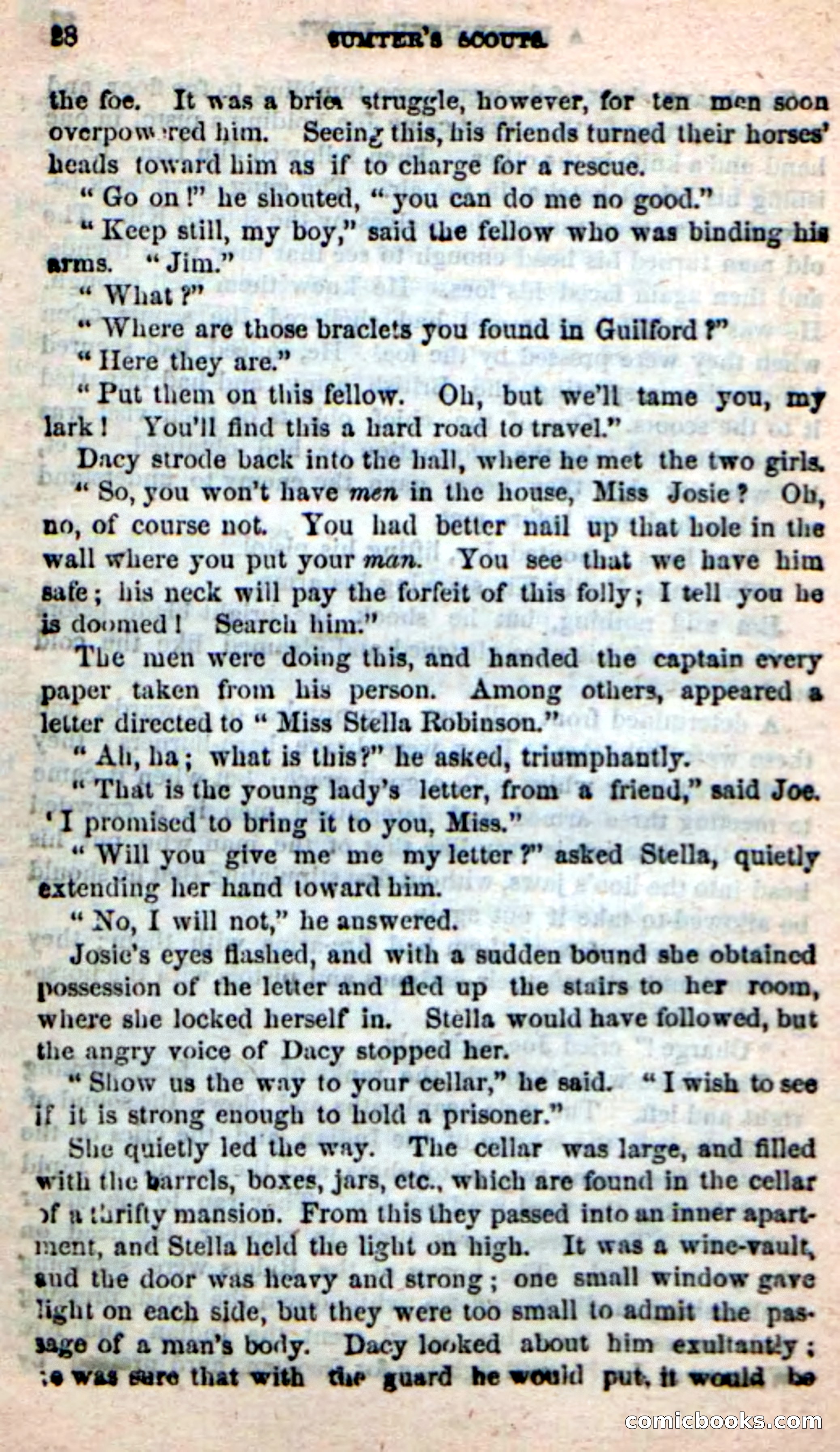 Beadle's New Dime Novels: Sumter's Scouts — page 24 of 100