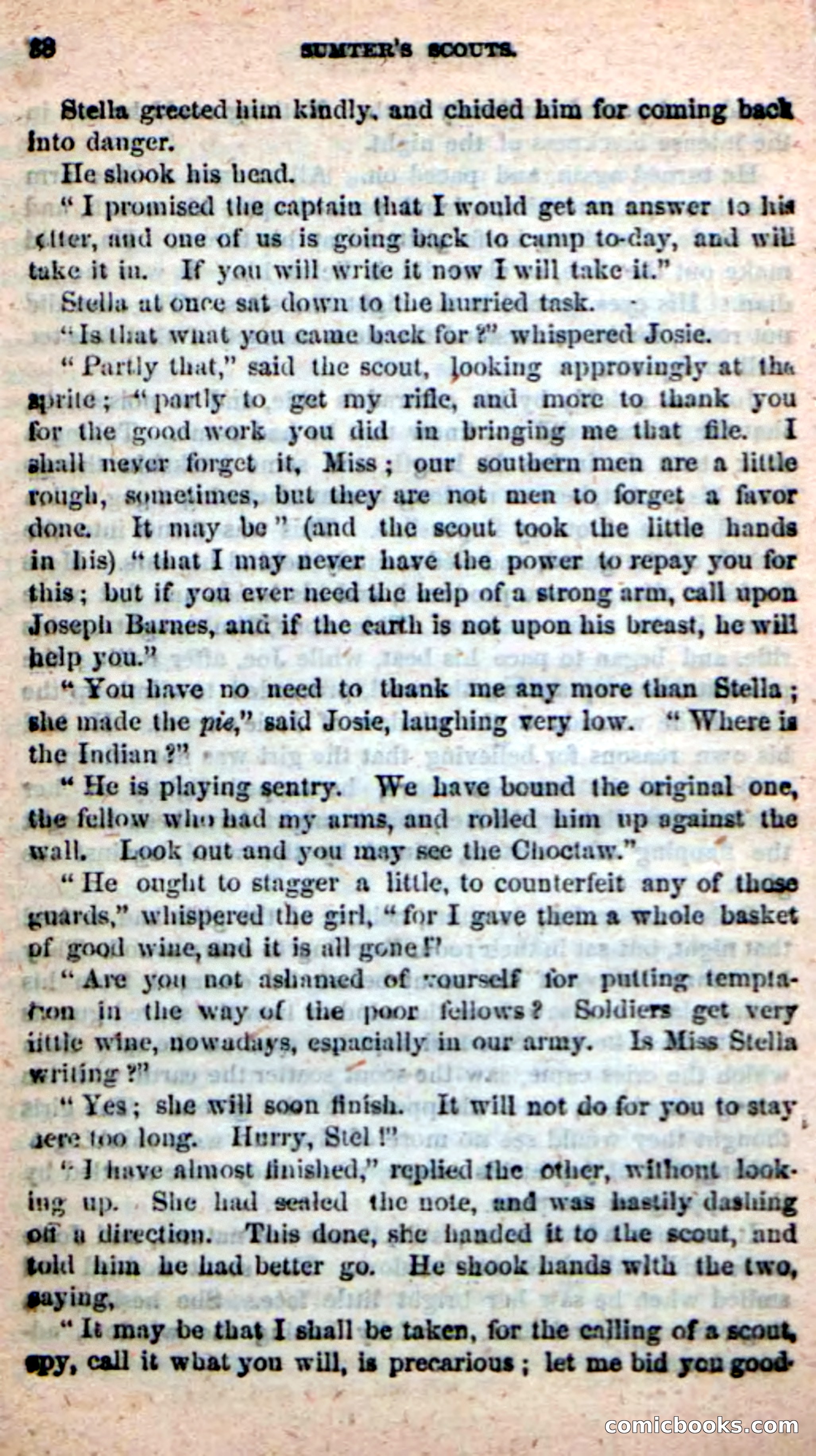 Beadle's New Dime Novels: Sumter's Scouts — page 34 of 100