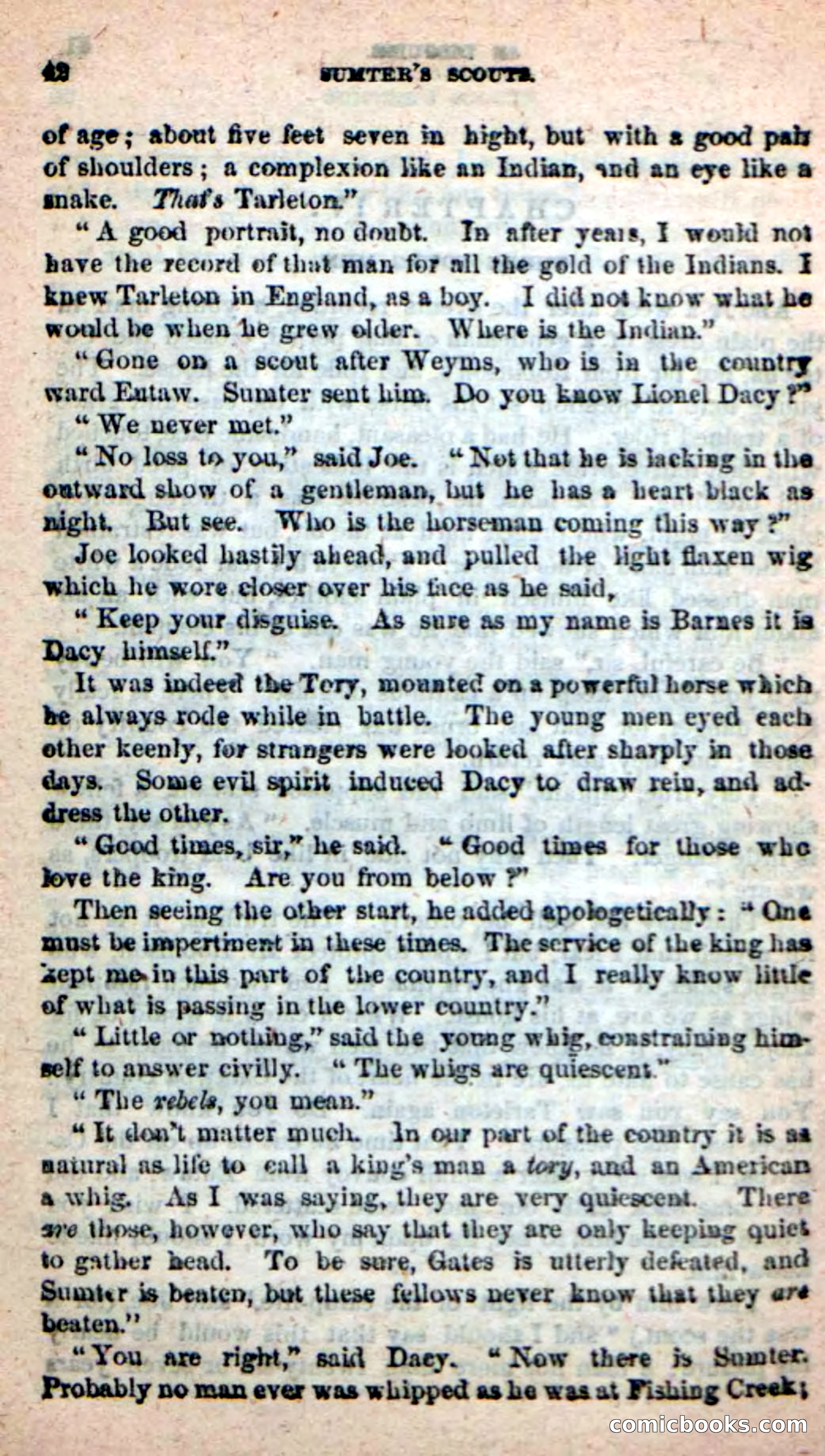 Beadle's New Dime Novels: Sumter's Scouts — page 38 of 100