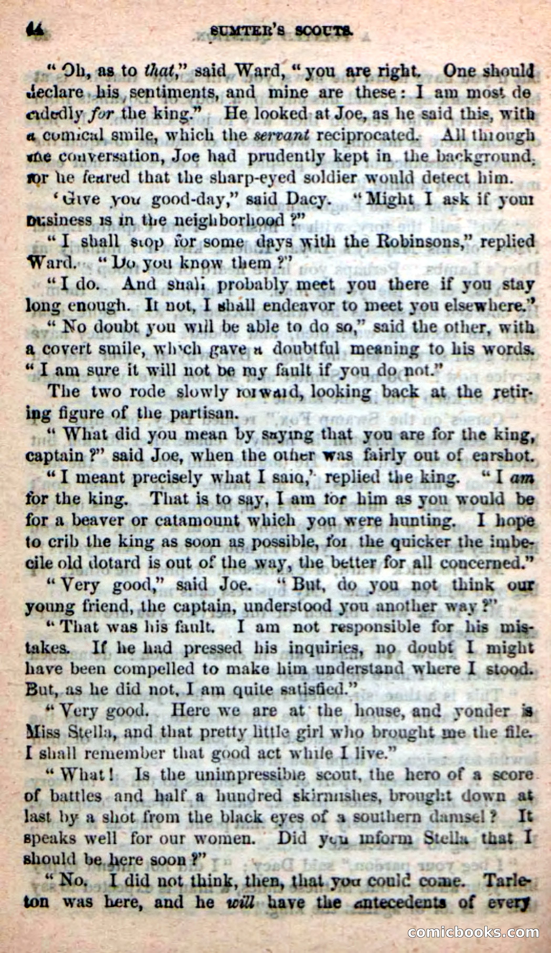 Beadle's New Dime Novels: Sumter's Scouts — page 40 of 100