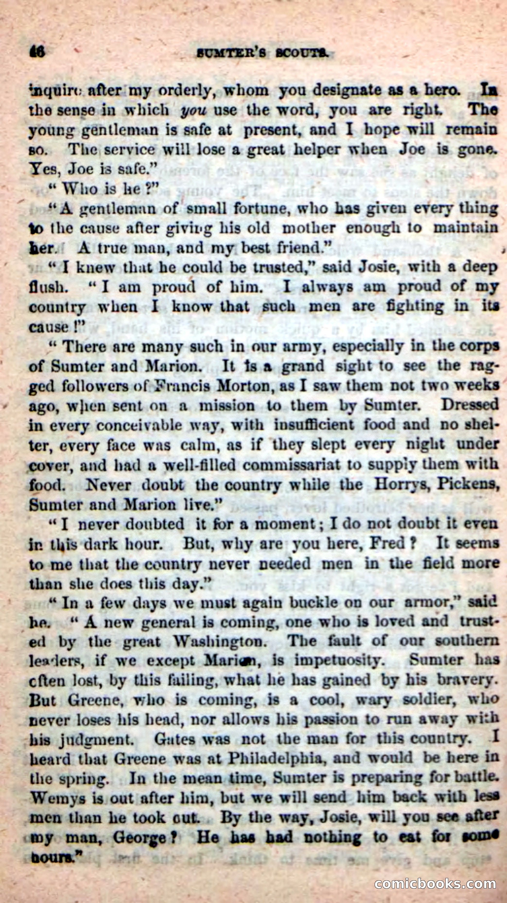Beadle's New Dime Novels: Sumter's Scouts — page 42 of 100