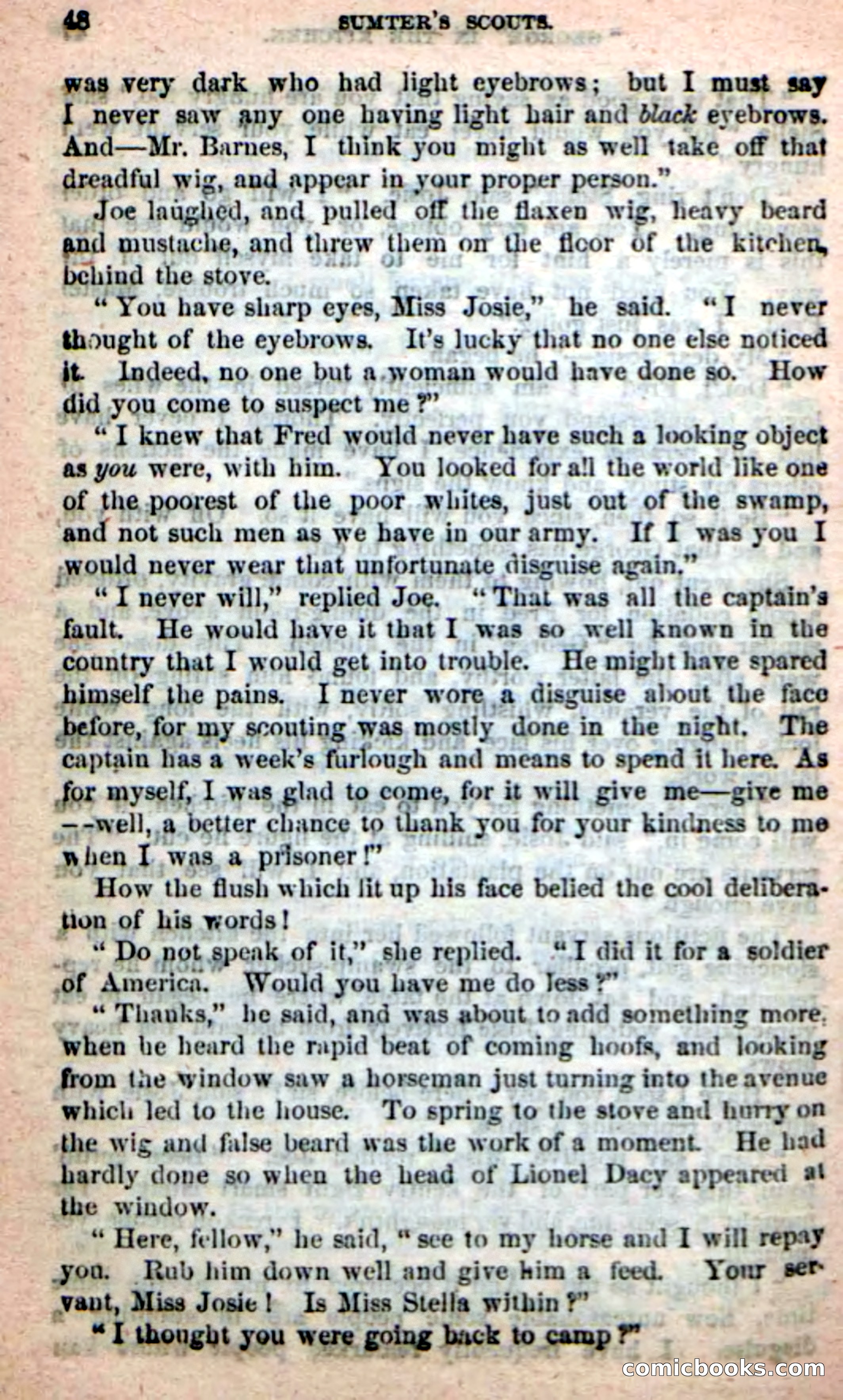 Beadle's New Dime Novels: Sumter's Scouts — page 44 of 100