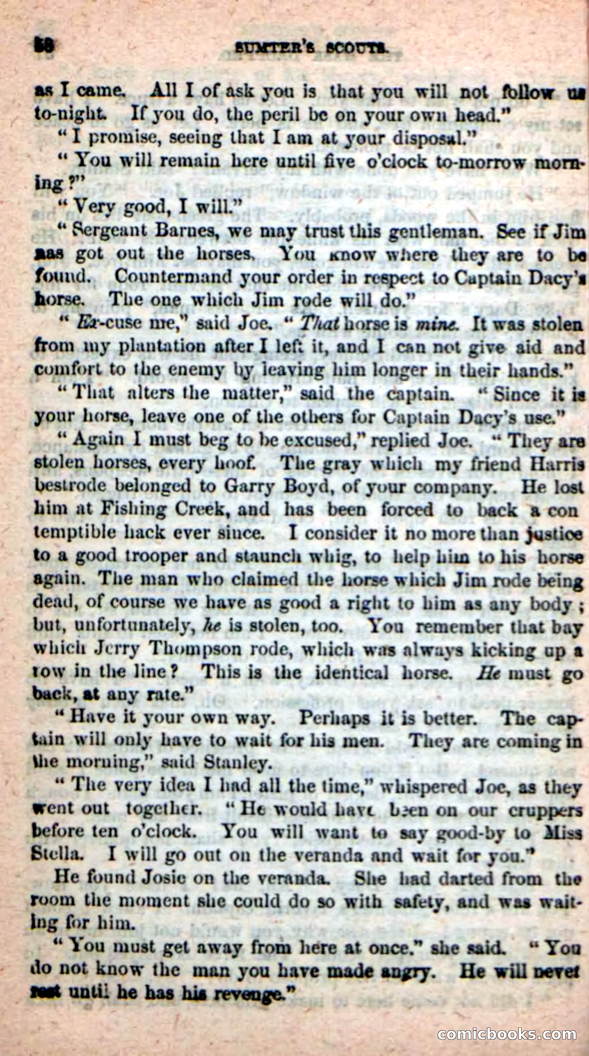 Beadle's New Dime Novels: Sumter's Scouts — page 54 of 100