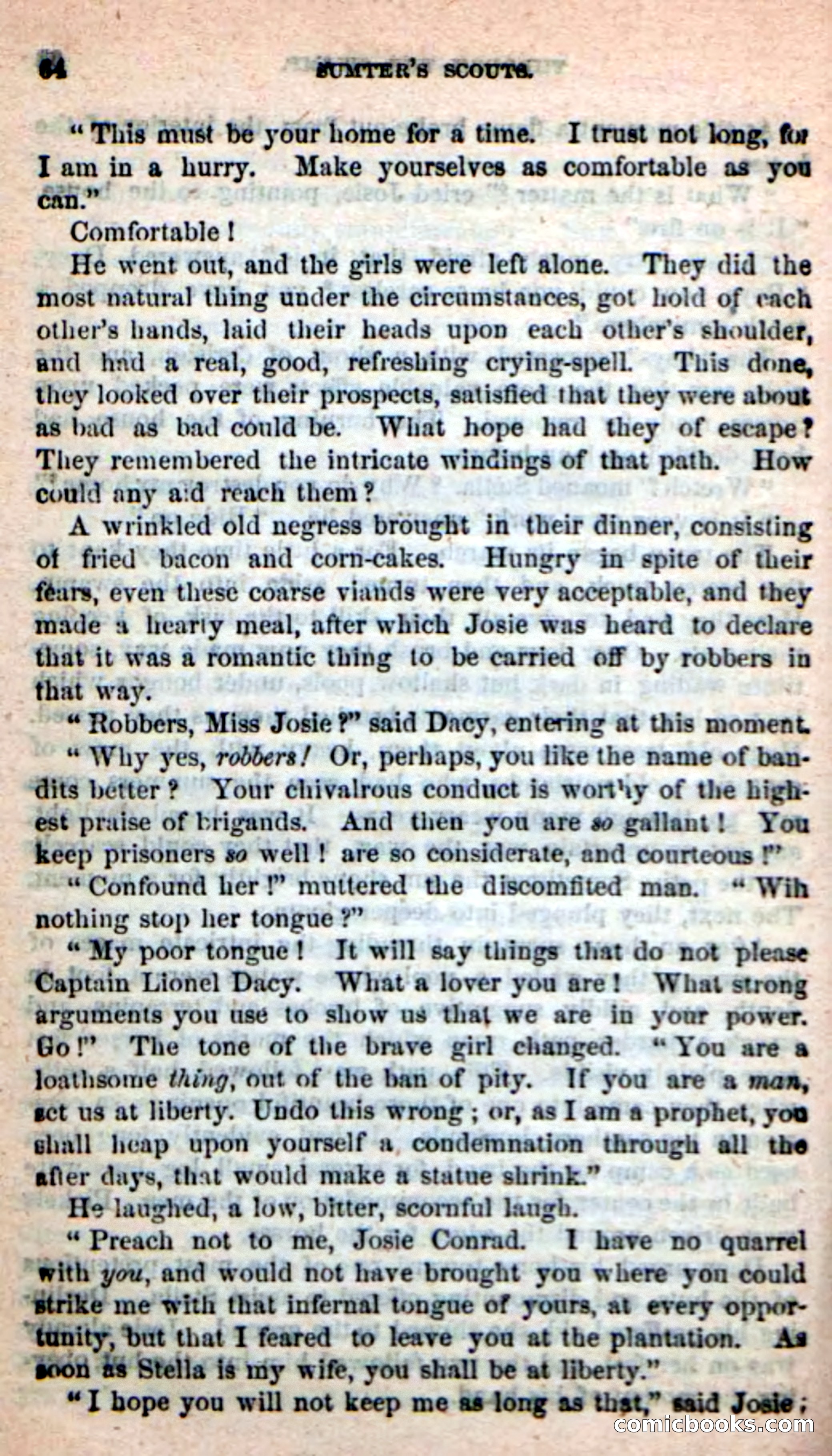 Beadle's New Dime Novels: Sumter's Scouts — page 60 of 100
