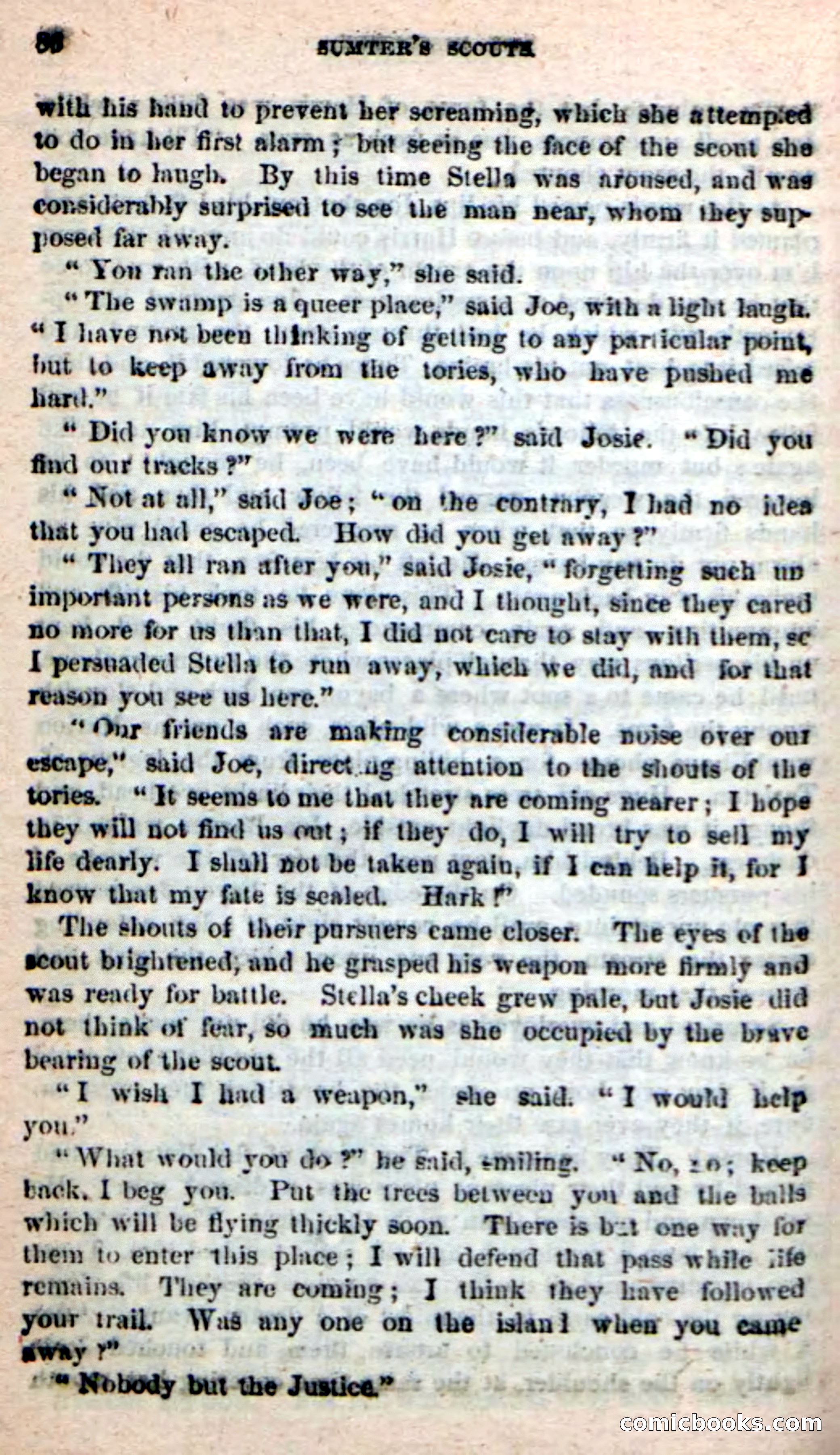 Beadle's New Dime Novels: Sumter's Scouts — page 82 of 100