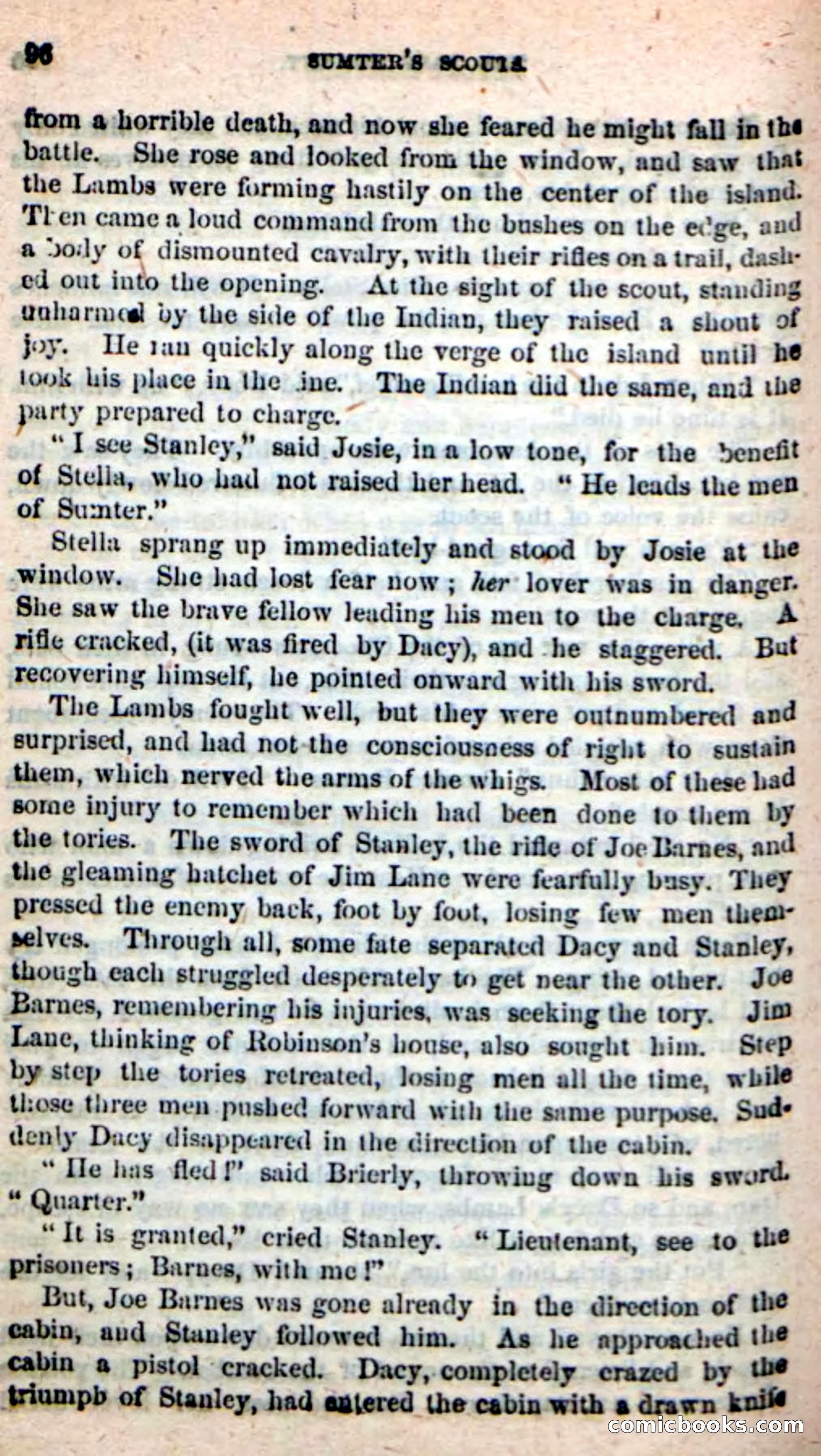 Beadle's New Dime Novels: Sumter's Scouts — page 92 of 100