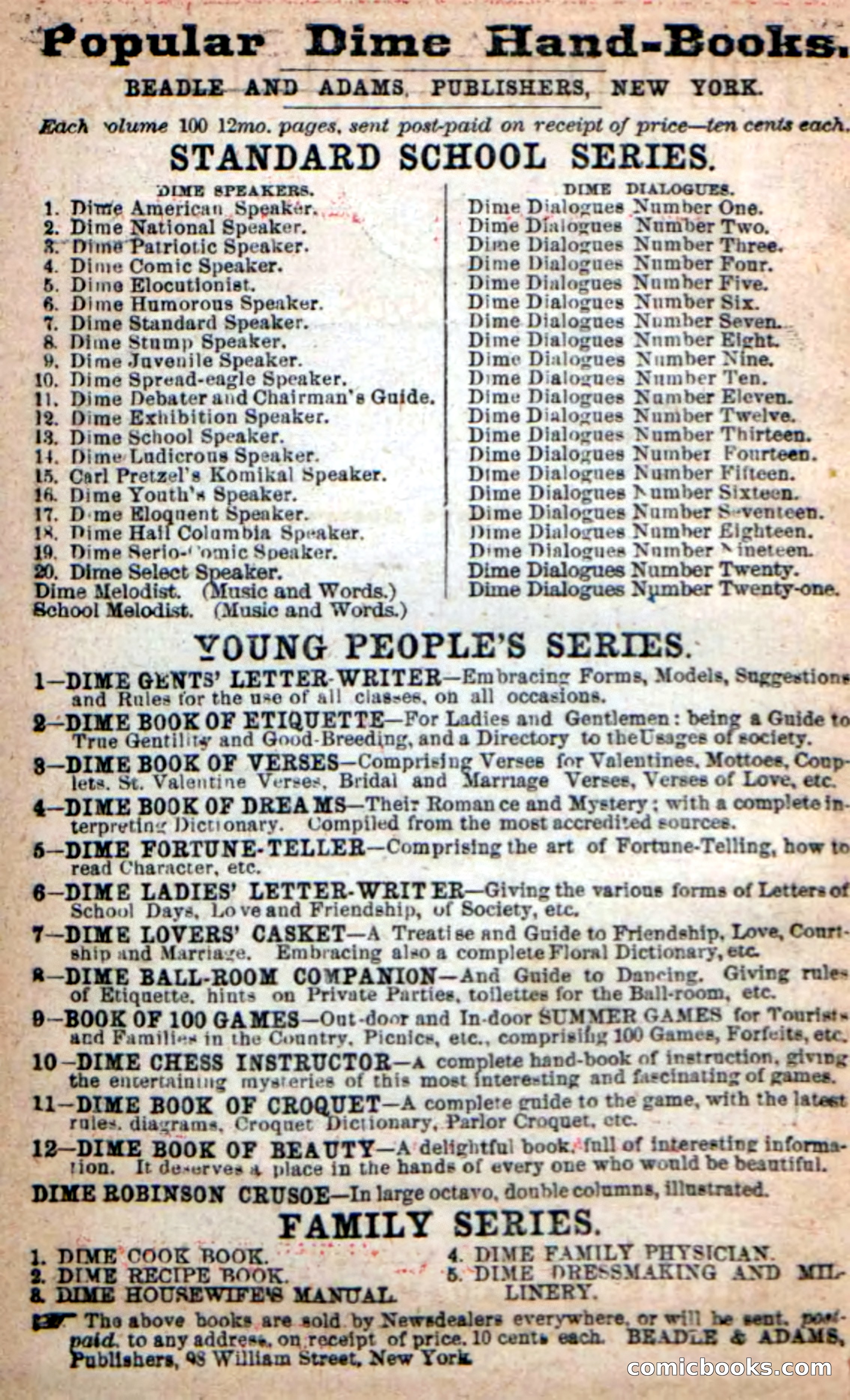Beadle's New Dime Novels: The Five Champions — page 2 of 100