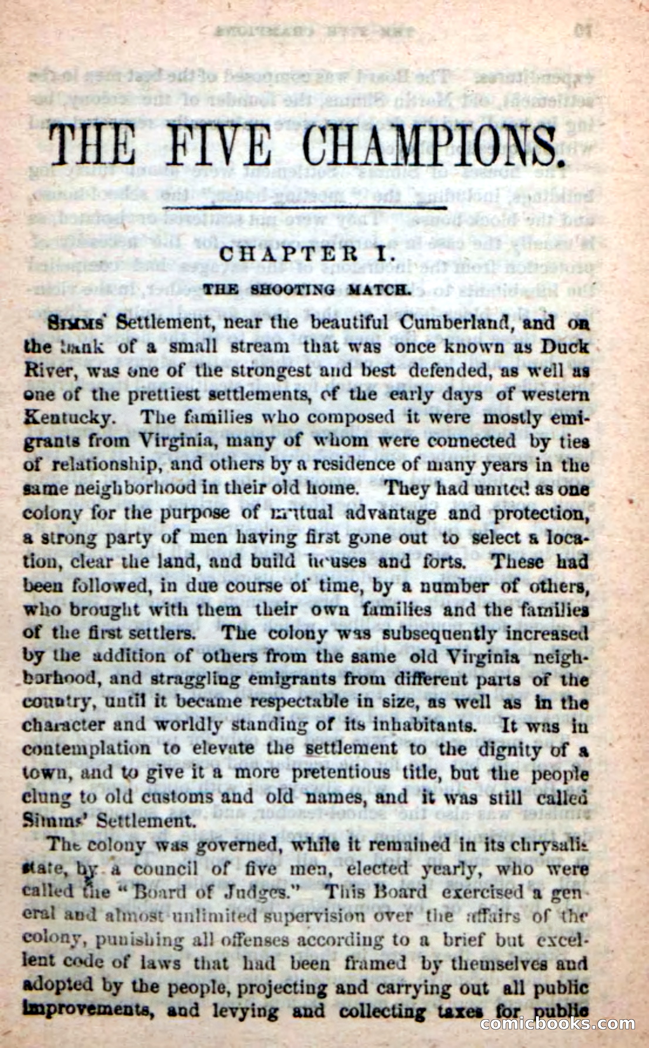Beadle's New Dime Novels: The Five Champions — page 5 of 100
