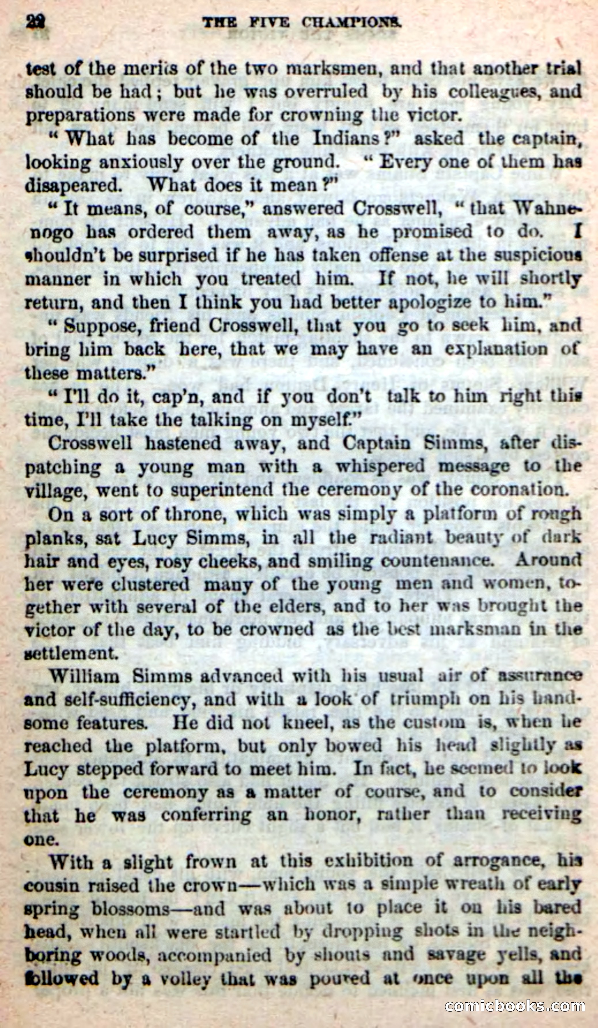 Beadle's New Dime Novels: The Five Champions — page 18 of 100