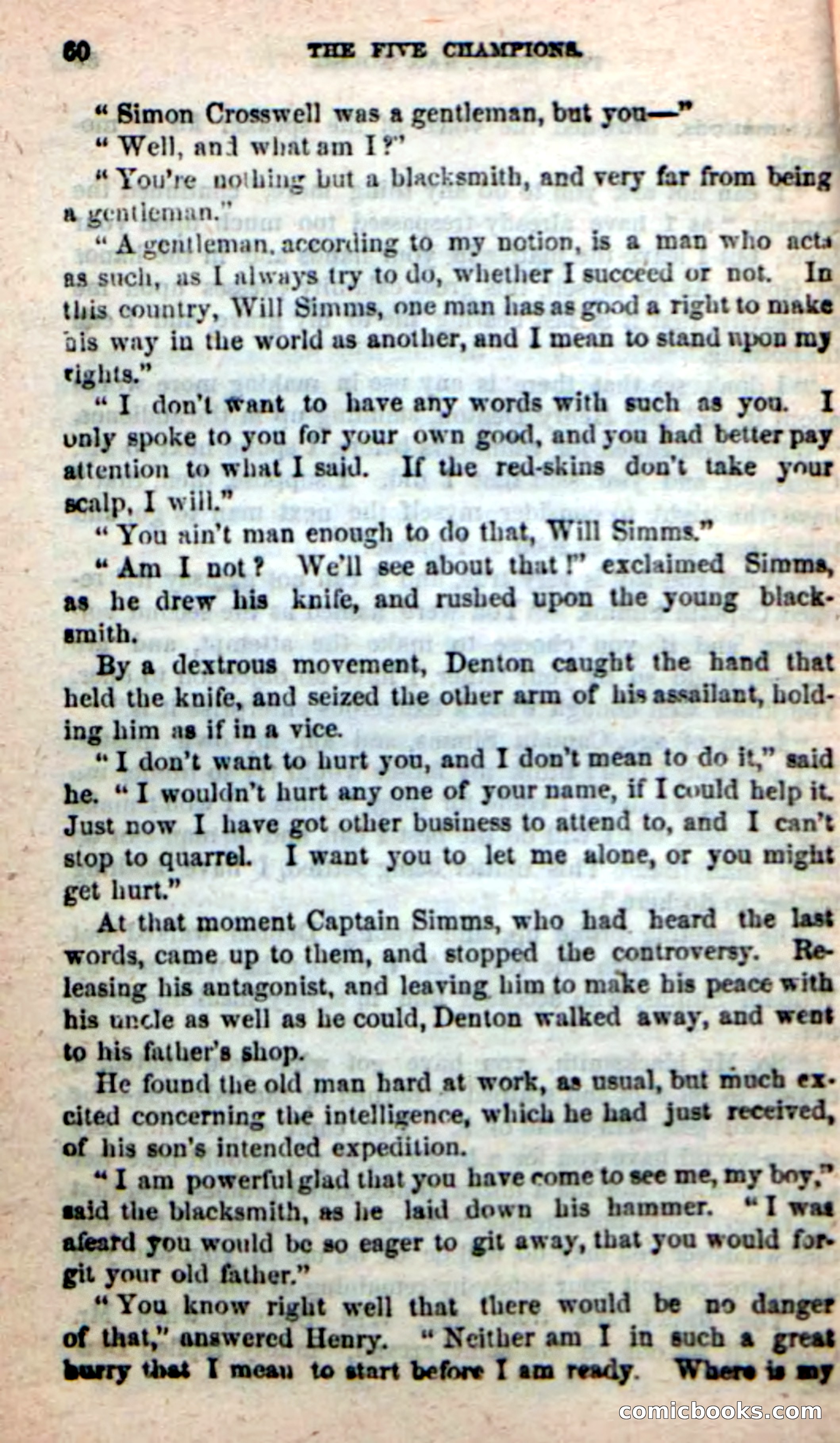 Beadle's New Dime Novels: The Five Champions — page 56 of 100