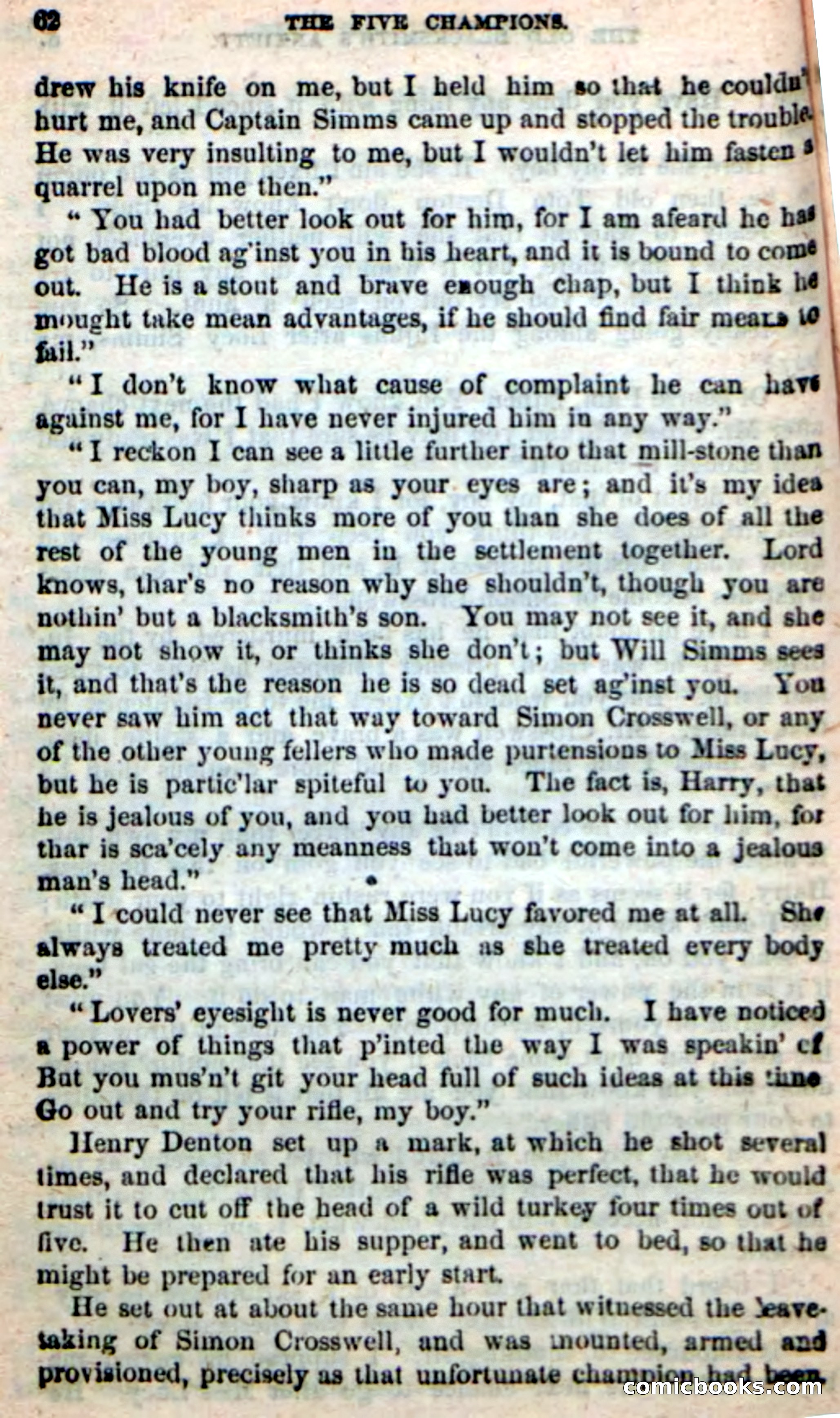 Beadle's New Dime Novels: The Five Champions — page 58 of 100