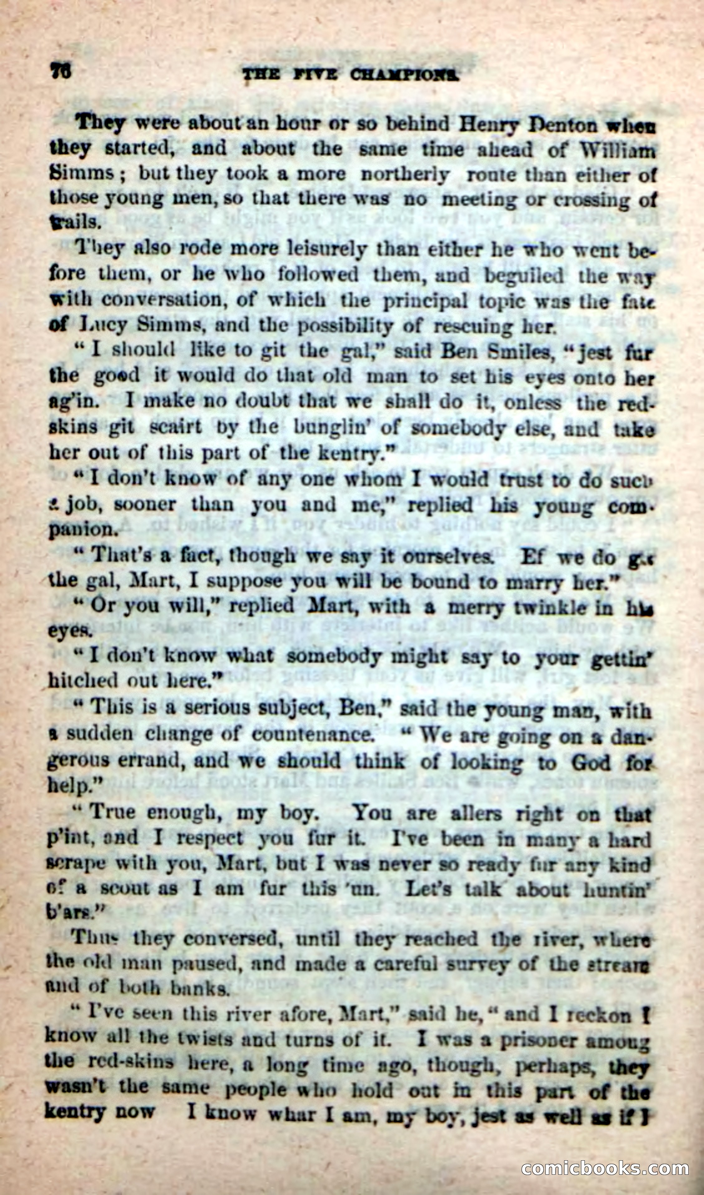 Beadle's New Dime Novels: The Five Champions — page 72 of 100