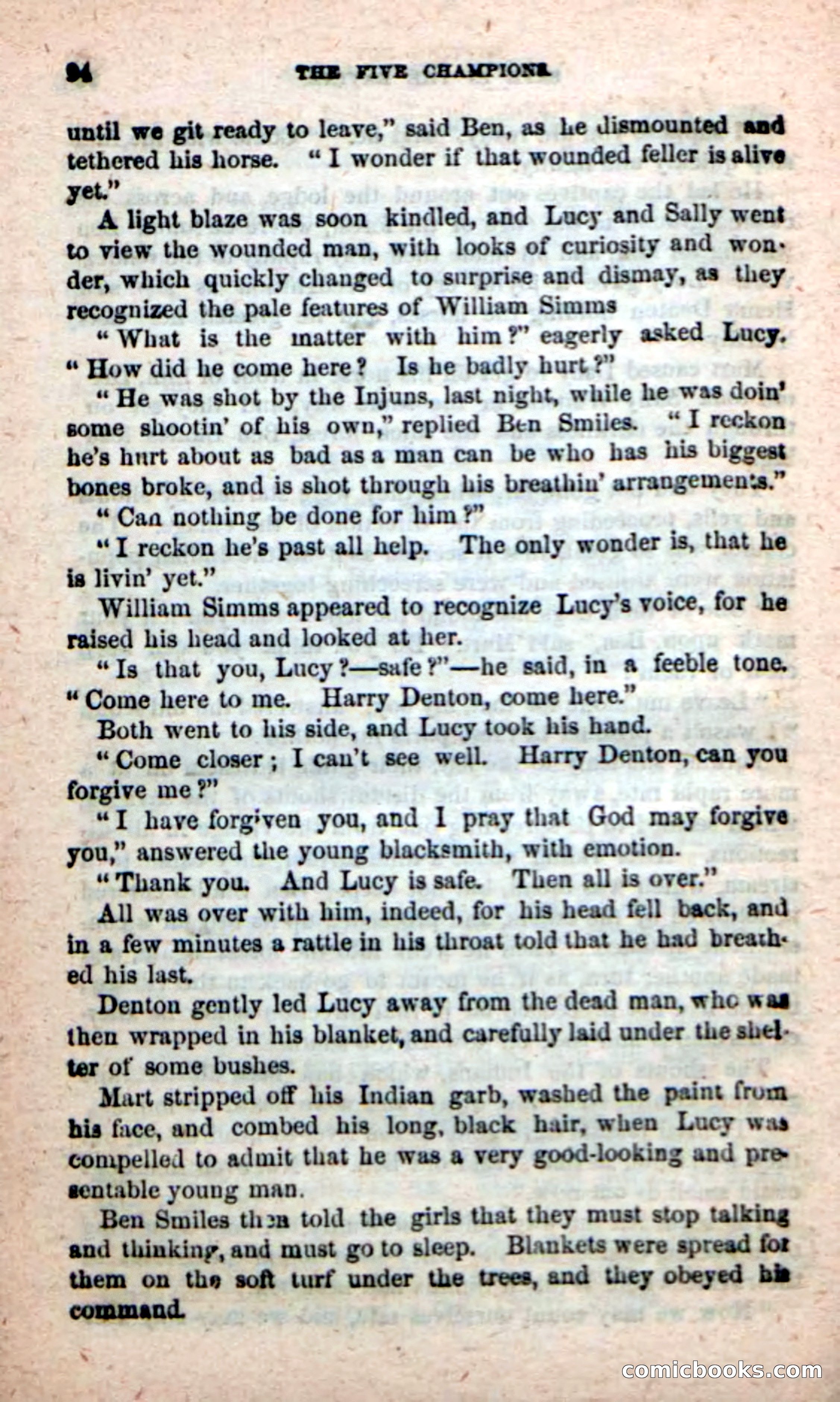 Beadle's New Dime Novels: The Five Champions — page 90 of 100