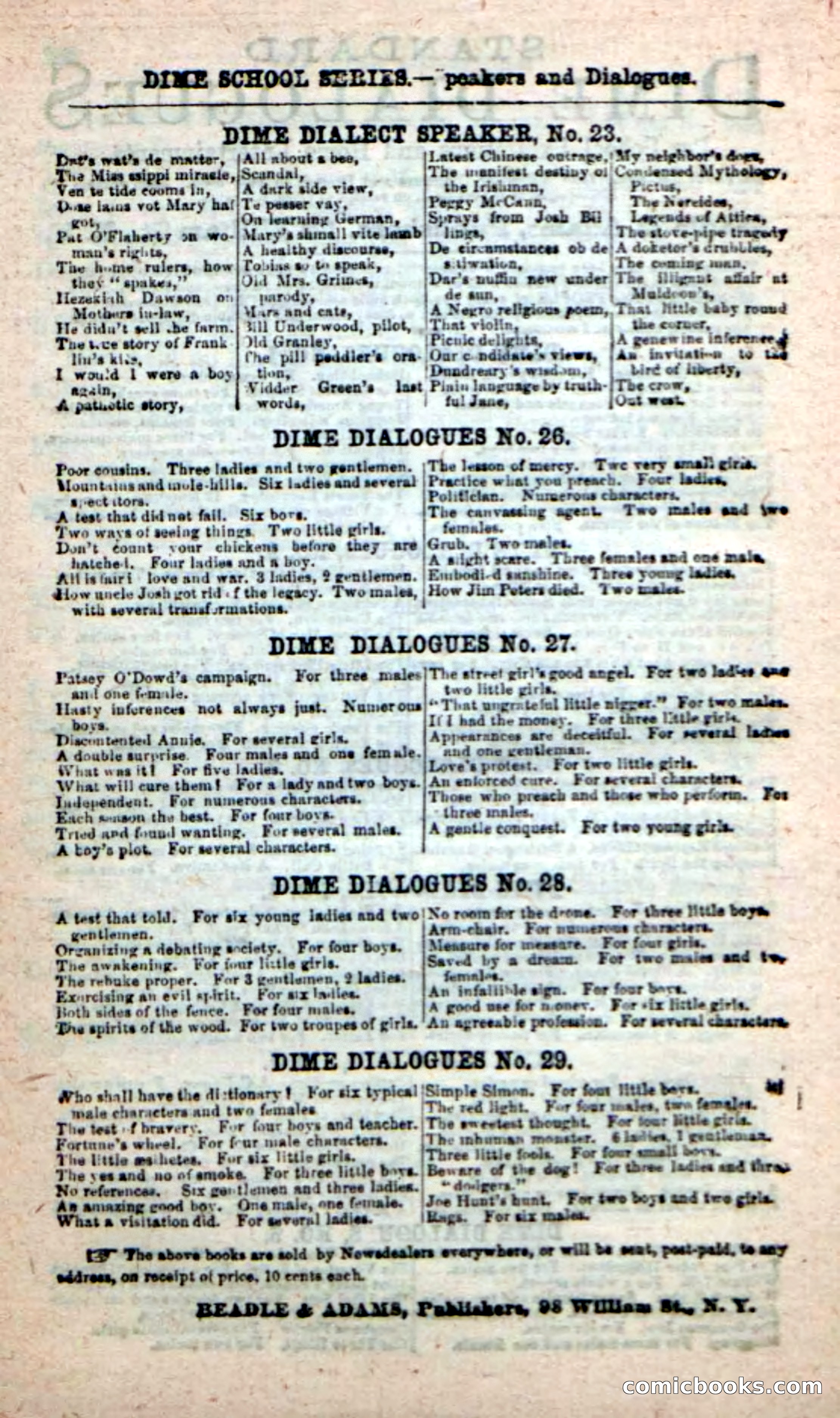Beadle's New Dime Novels: The Five Champions — page 98 of 100