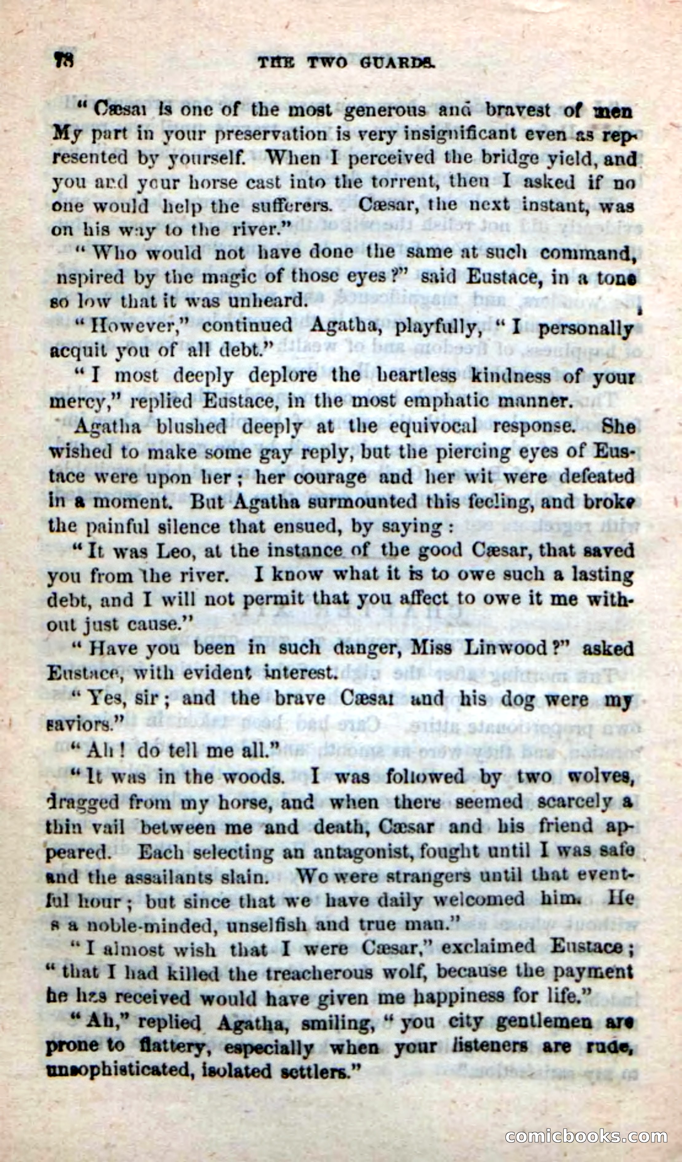 Beadle's New Dime Novels: The Two Guards — page 74 of 100