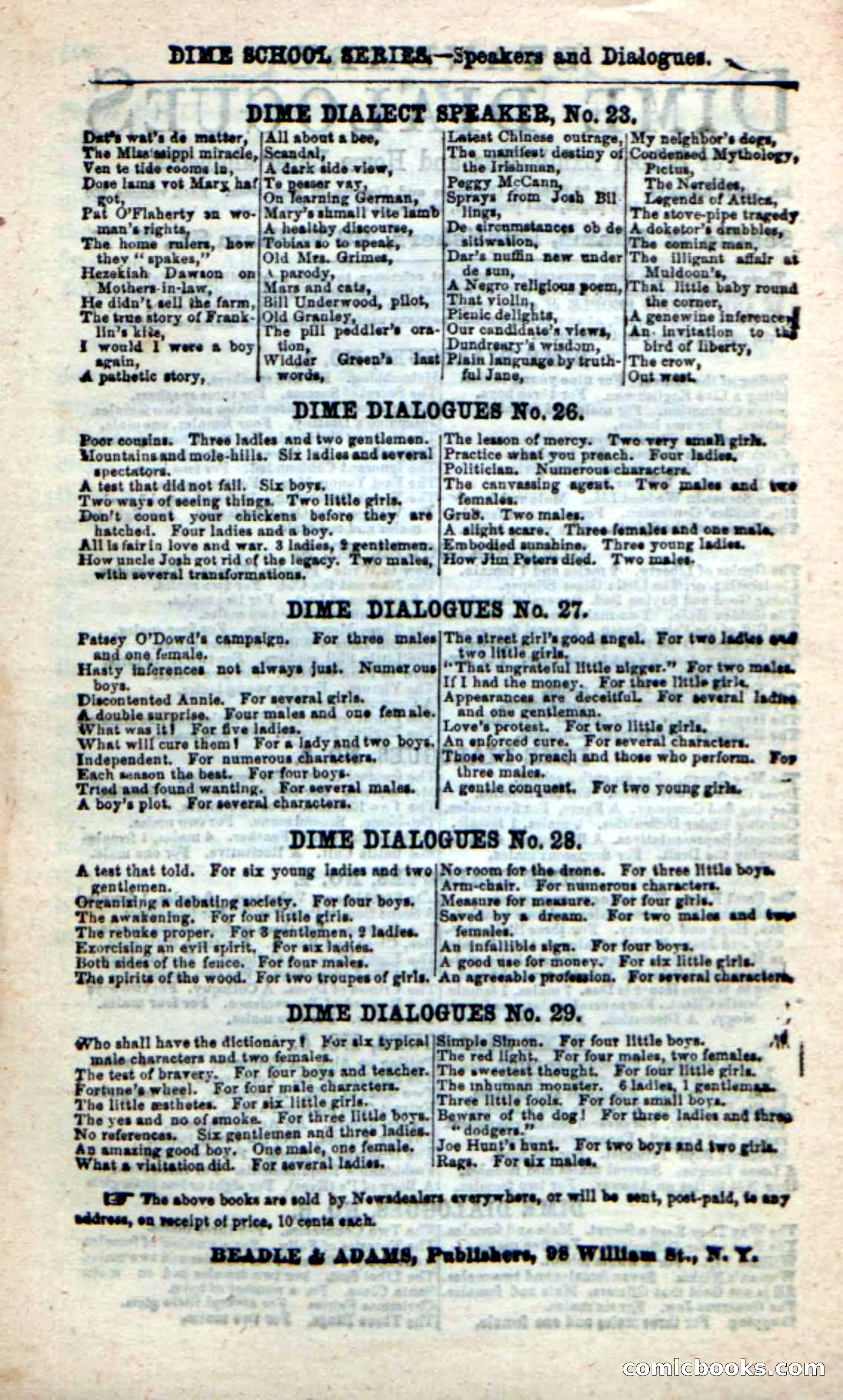 Beadle's New Dime Novels: The Two Guards — page 98 of 100