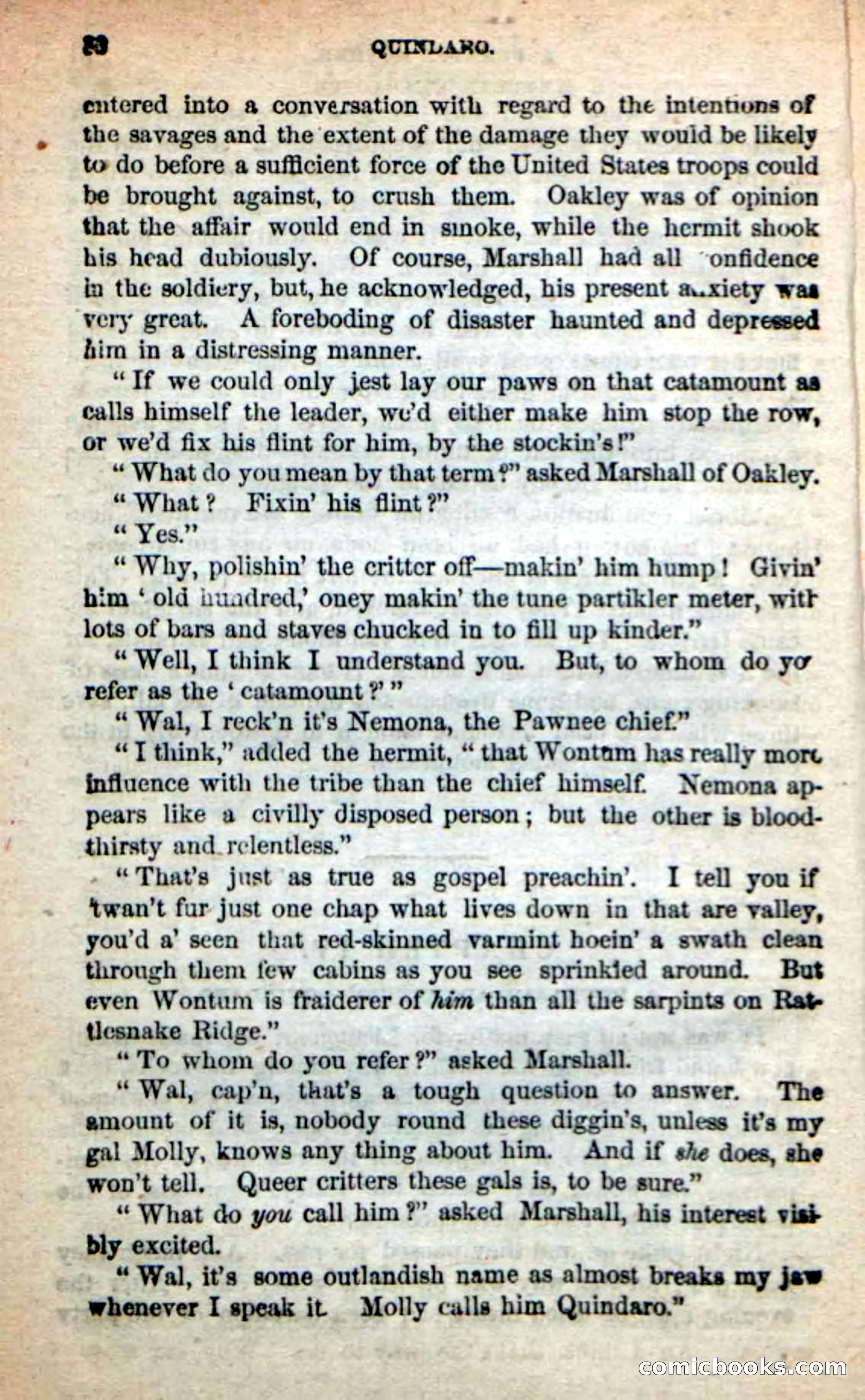 Beadle's New Dime Novels: Quindaro — page 28 of 104