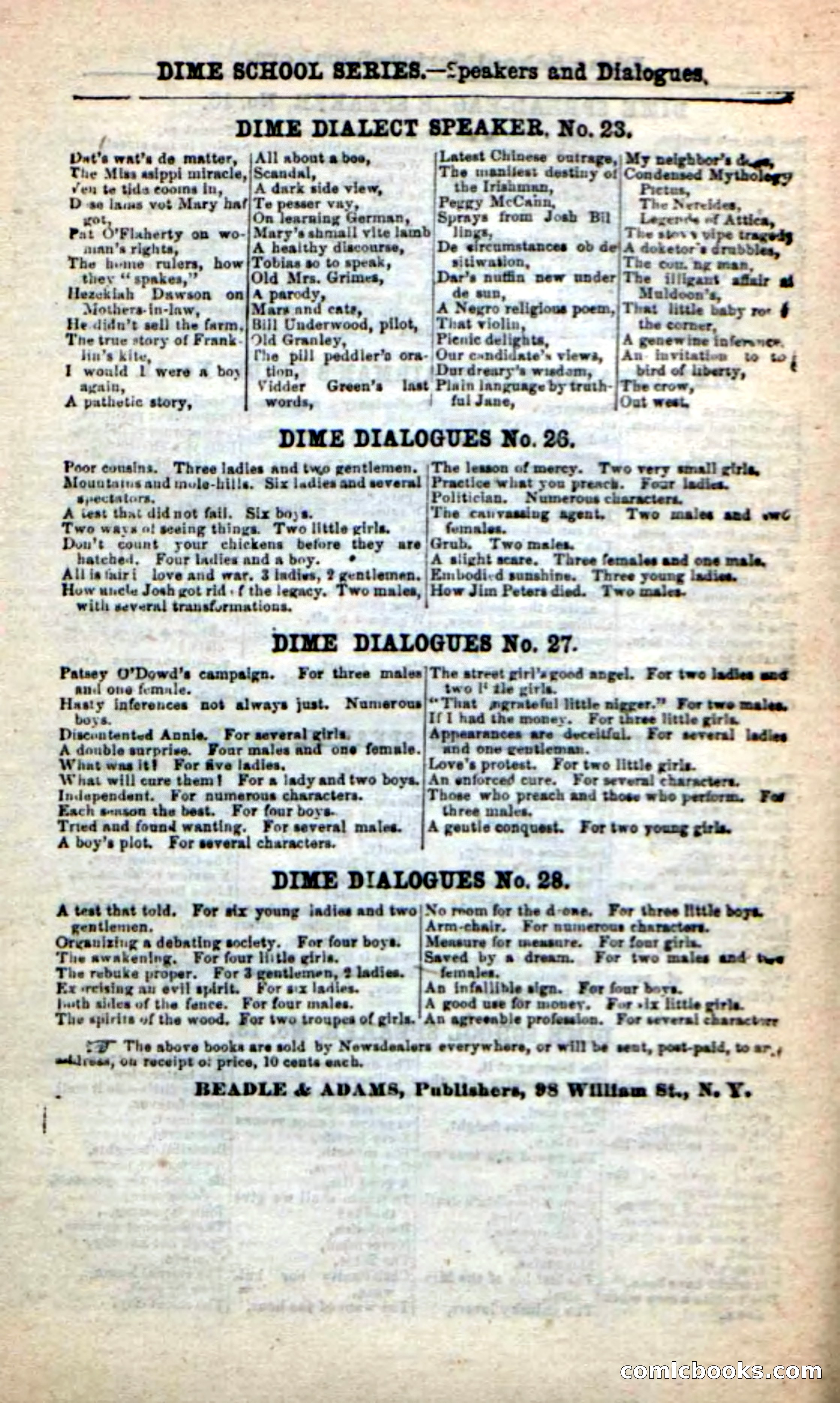 Beadle's New Dime Novels: Rob Ruskin — page 99 of 101