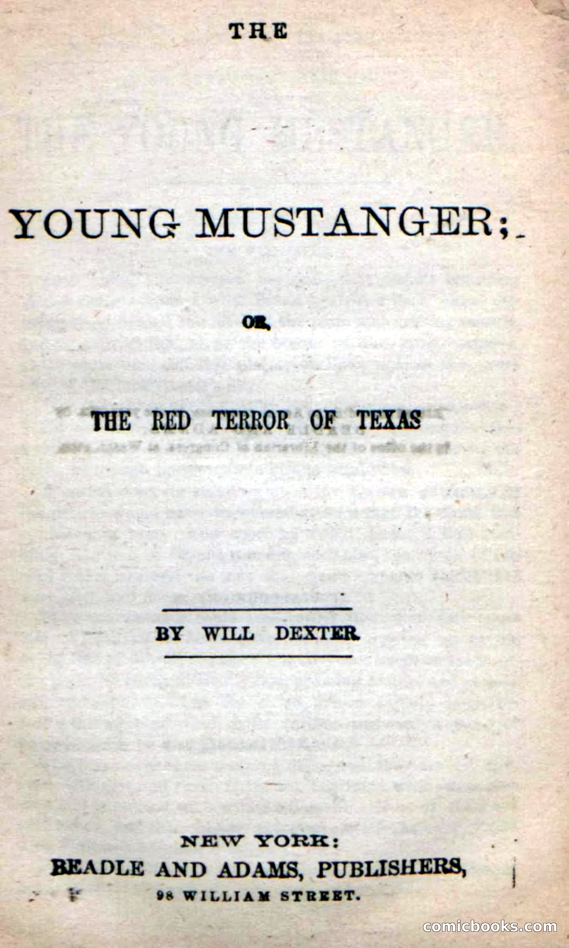 Beadle's New Dime Novels: The Young Mustanger — page 4 of 92