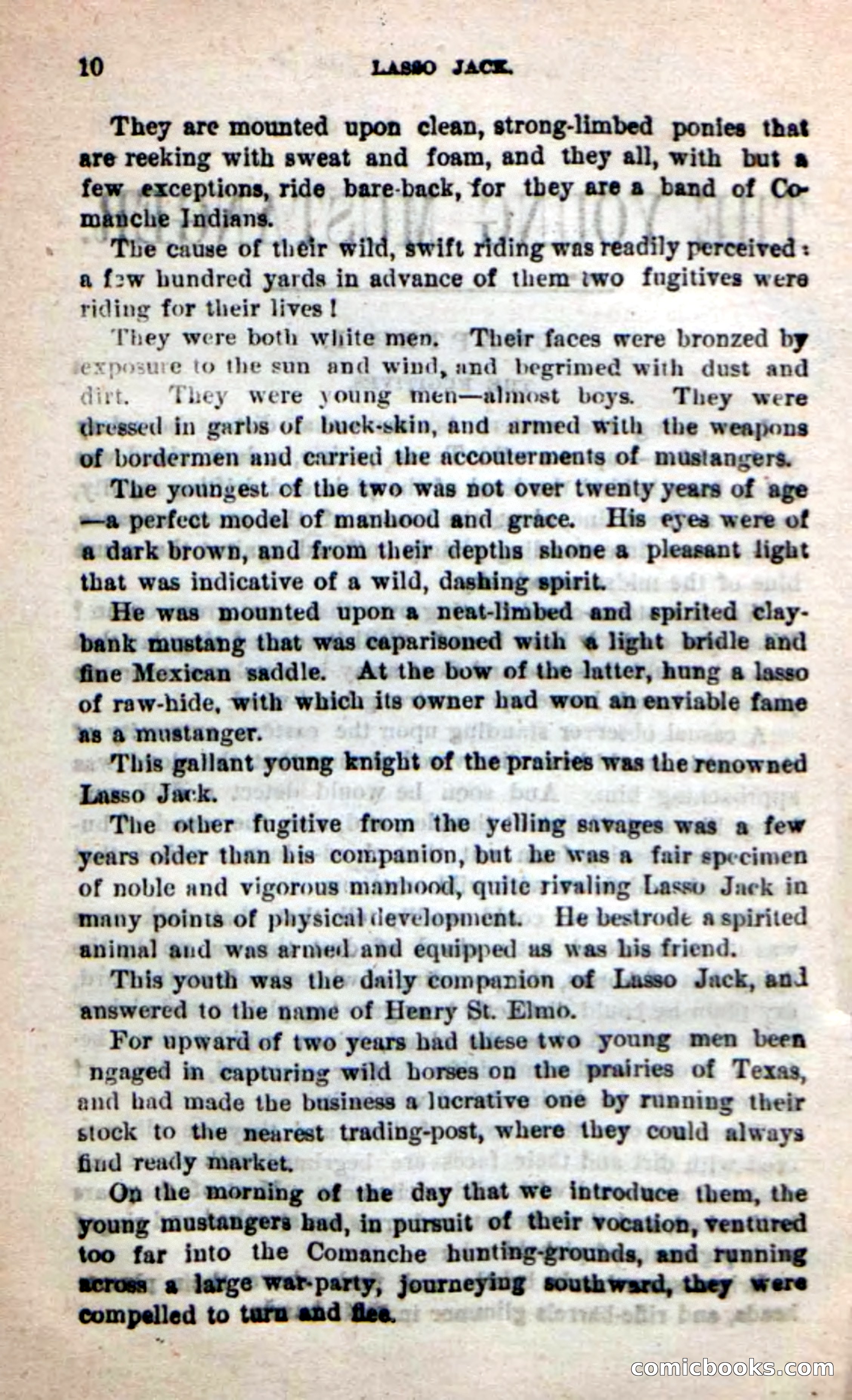 Beadle's New Dime Novels: The Young Mustanger — page 7 of 92