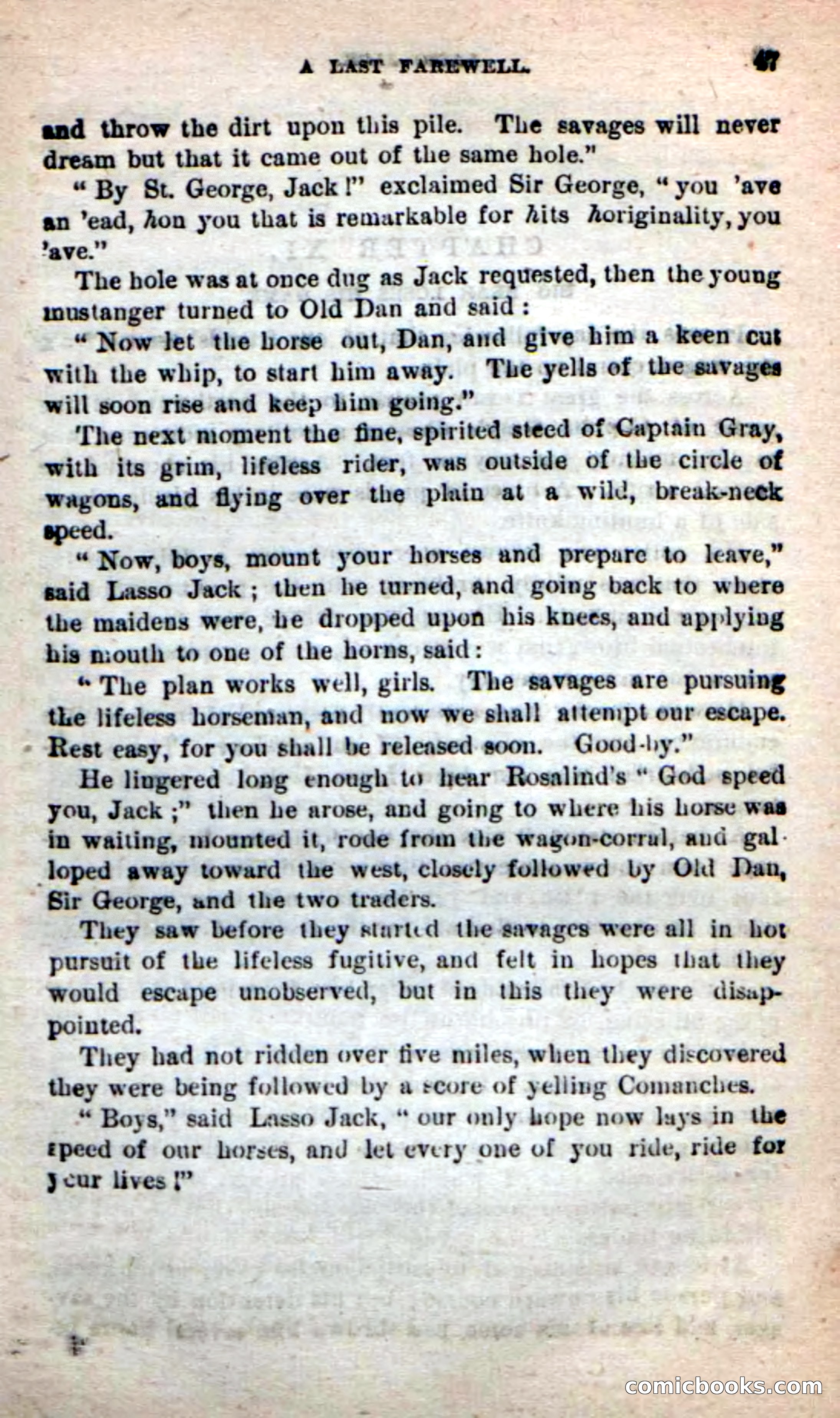 Beadle's New Dime Novels: The Young Mustanger — page 44 of 92