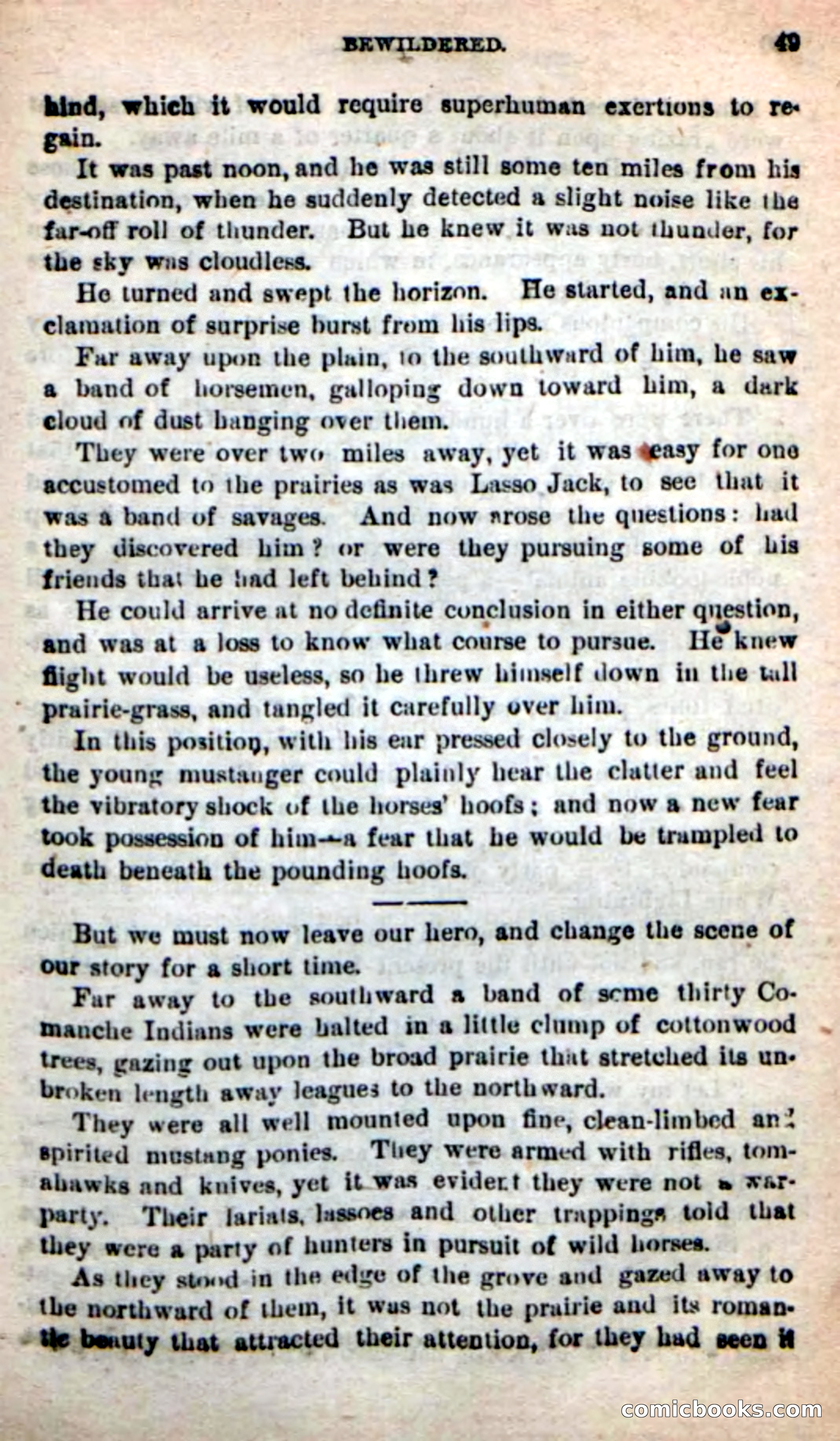 Beadle's New Dime Novels: The Young Mustanger — page 46 of 92