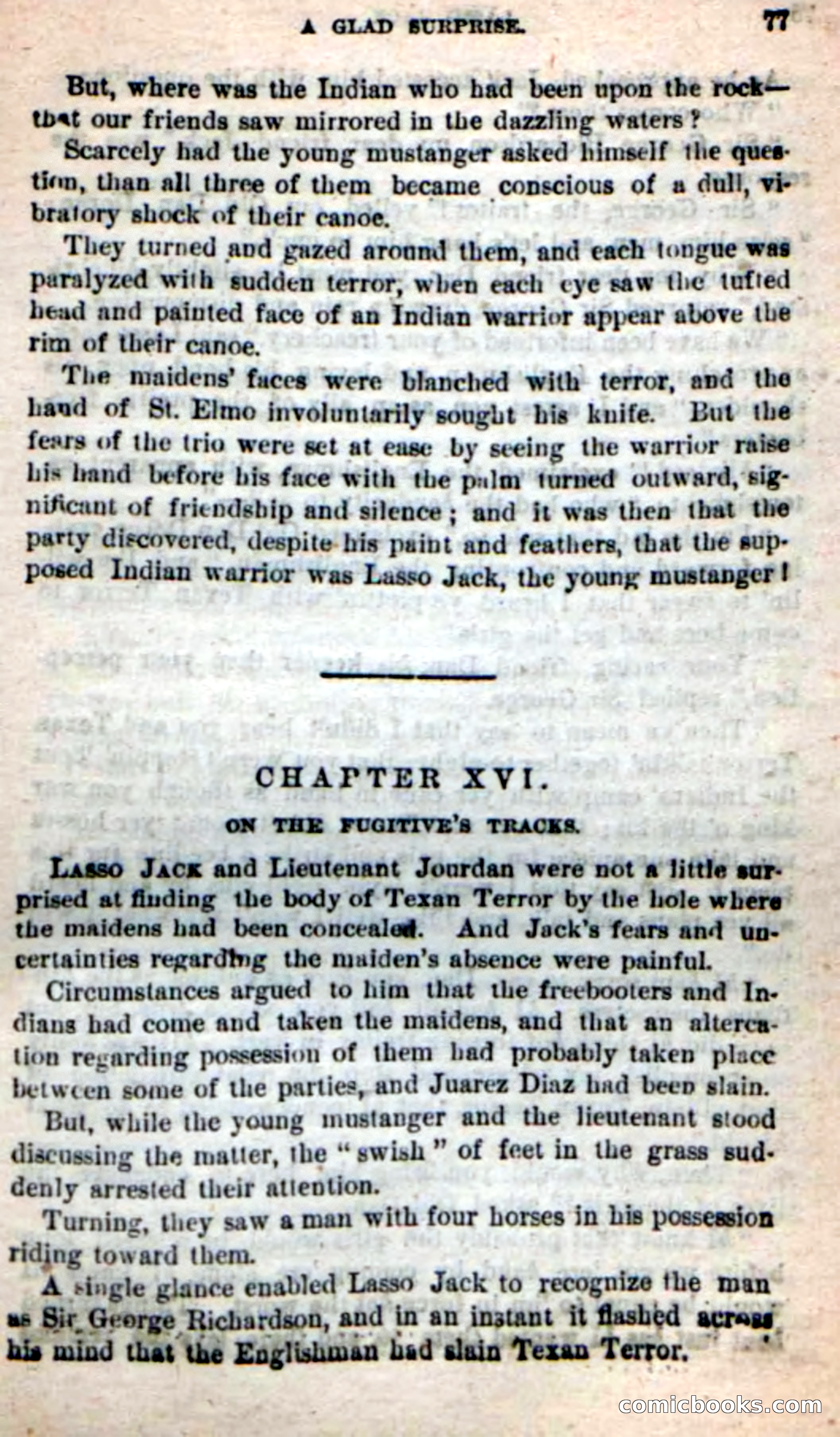 Beadle's New Dime Novels: The Young Mustanger — page 74 of 92