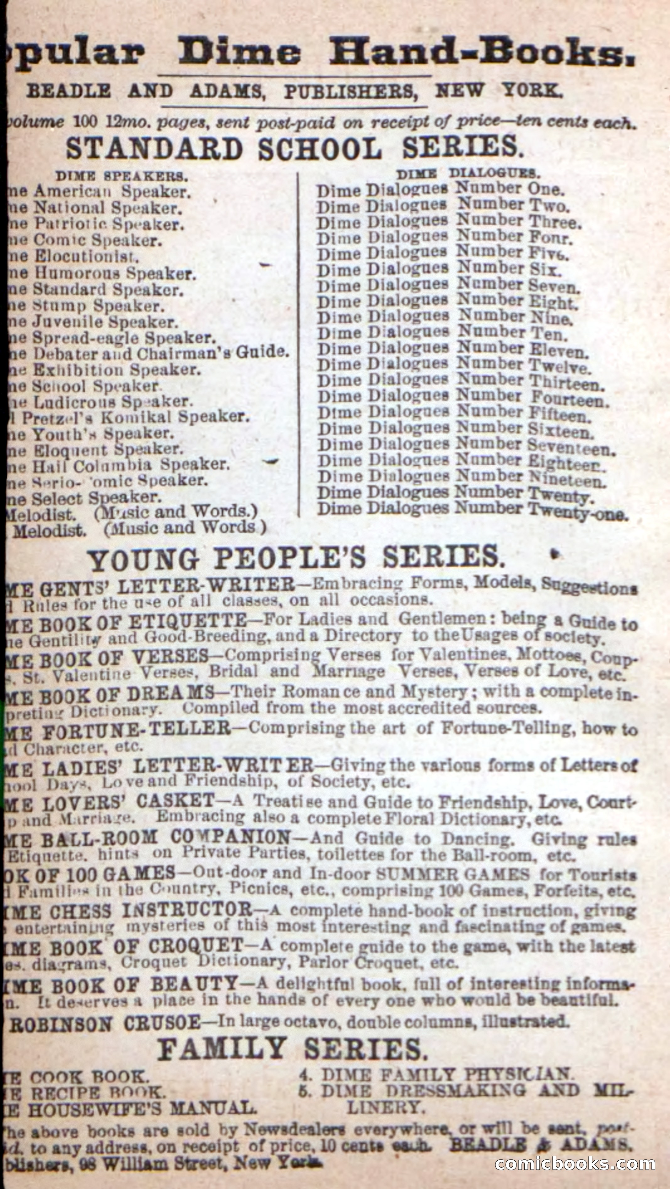 Beadle's New Dime Novels: The Hunted Life — page 2 of 100