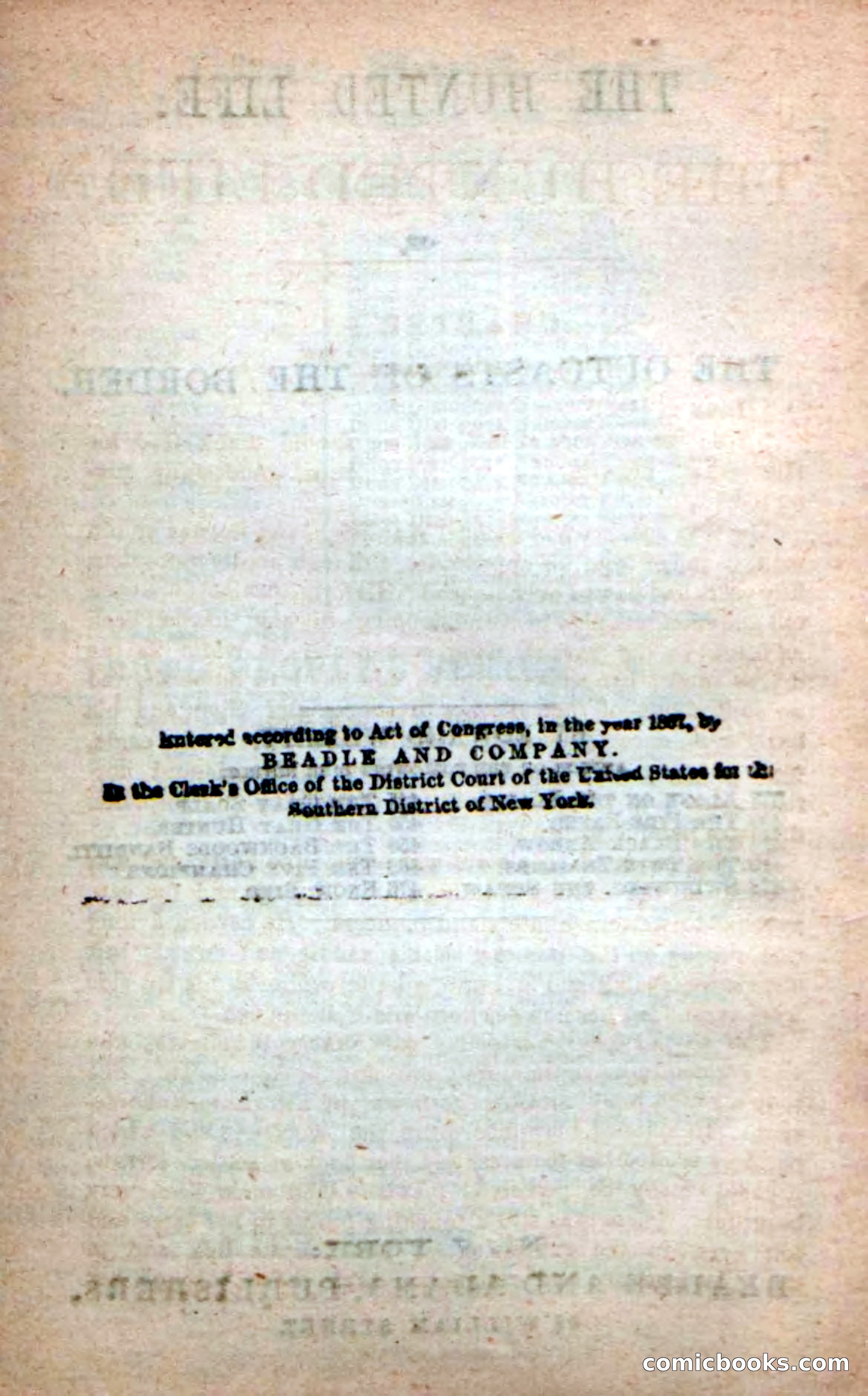 Beadle's New Dime Novels: The Hunted Life — page 4 of 100