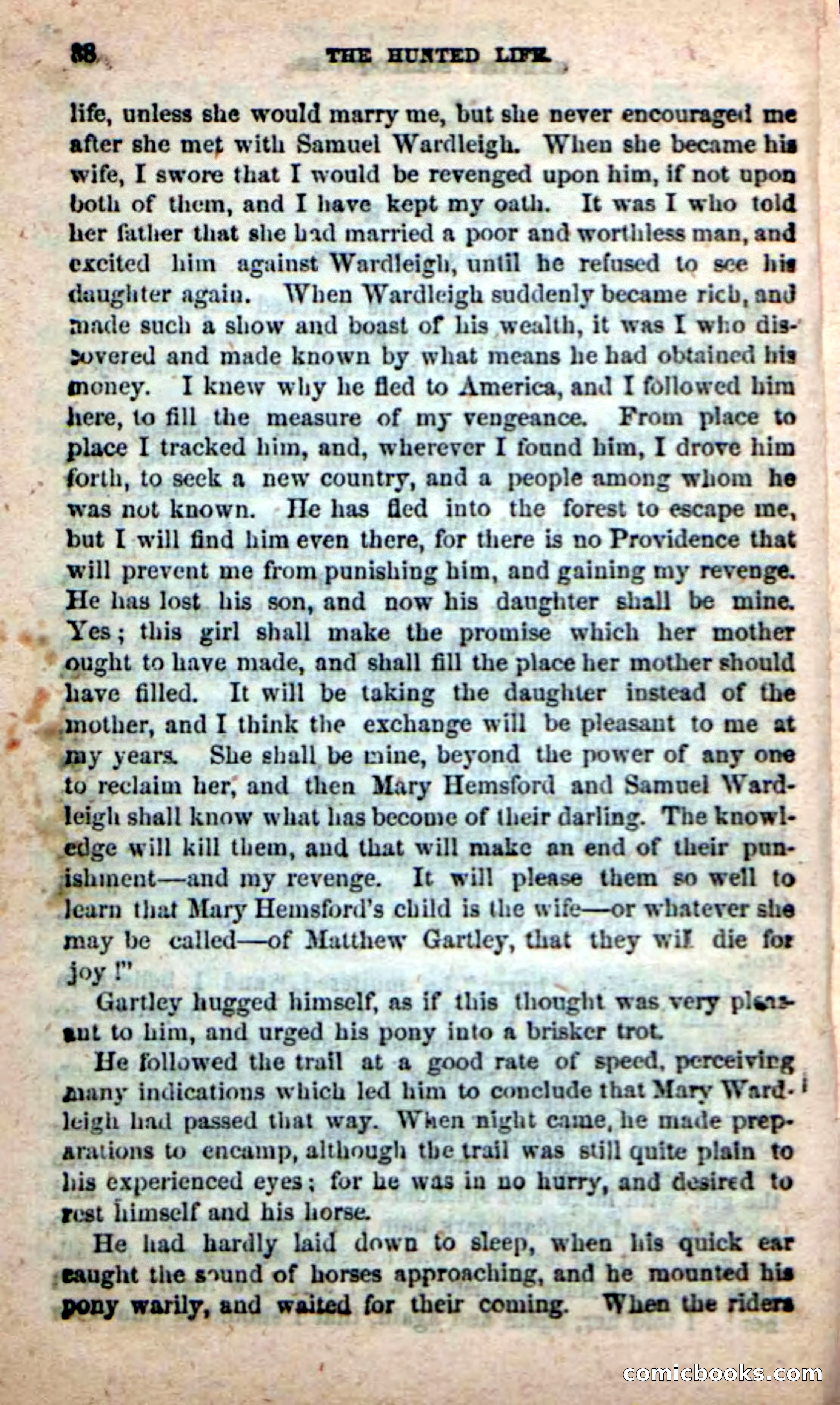 Beadle's New Dime Novels: The Hunted Life — page 34 of 100
