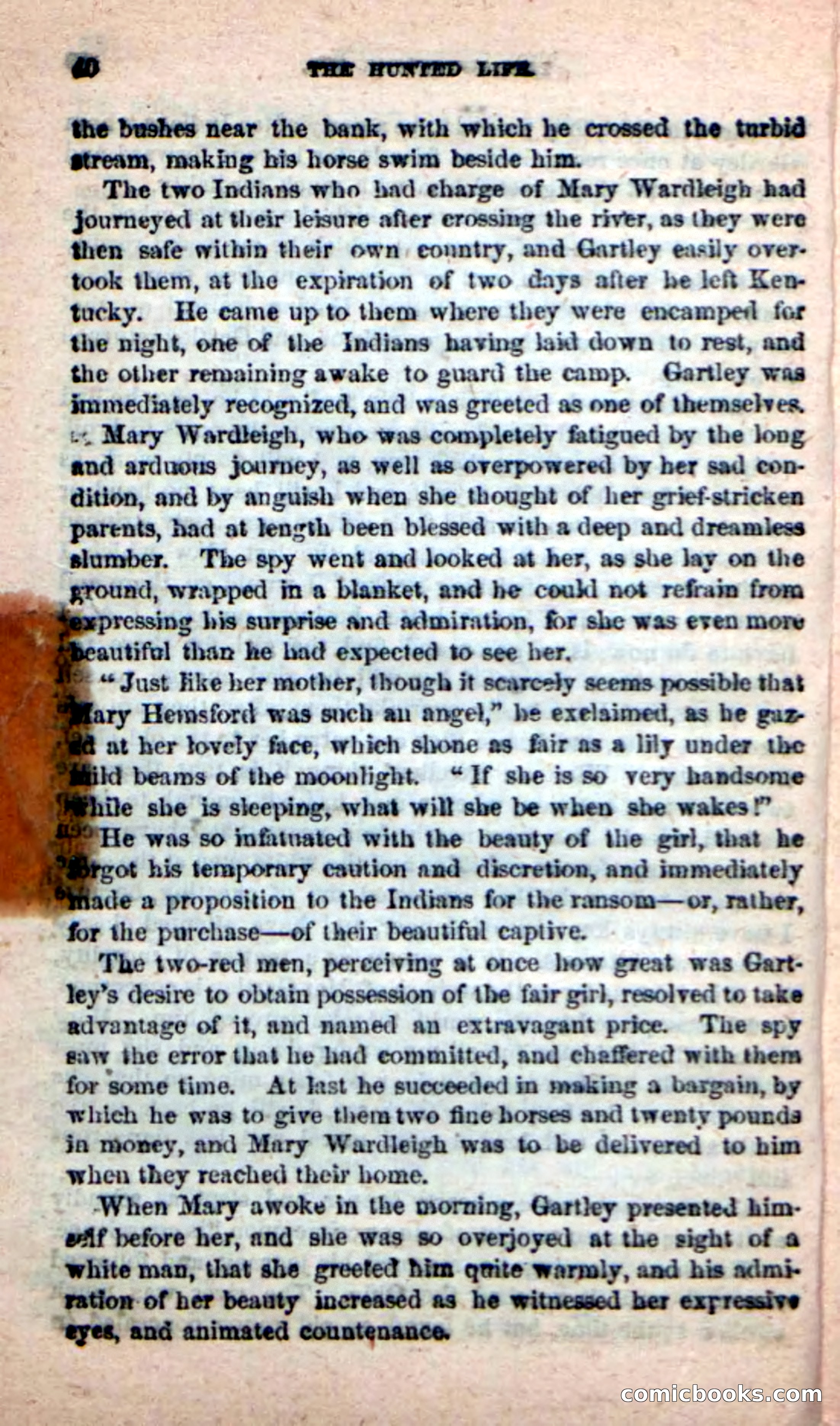 Beadle's New Dime Novels: The Hunted Life — page 36 of 100