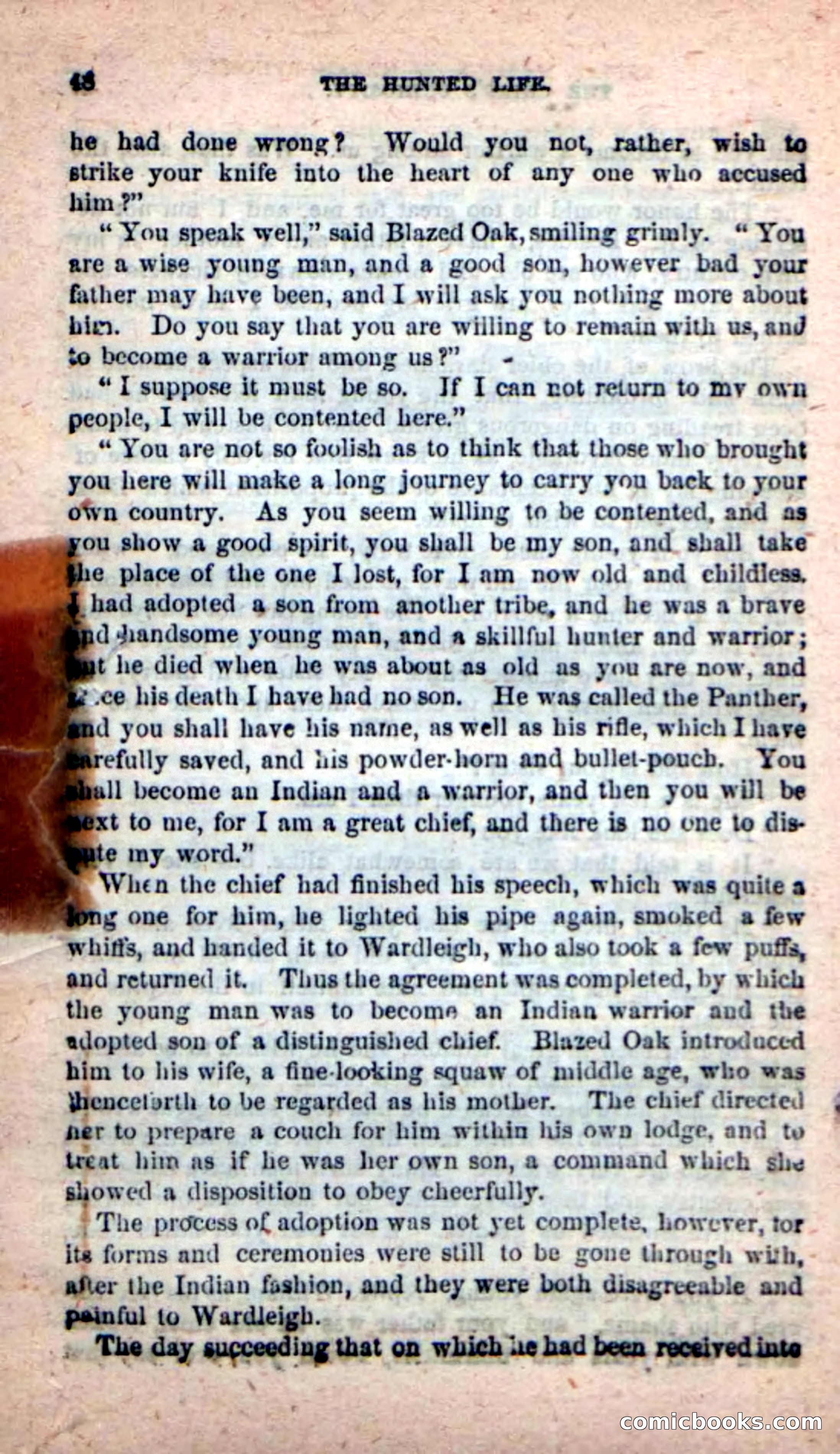 Beadle's New Dime Novels: The Hunted Life — page 44 of 100
