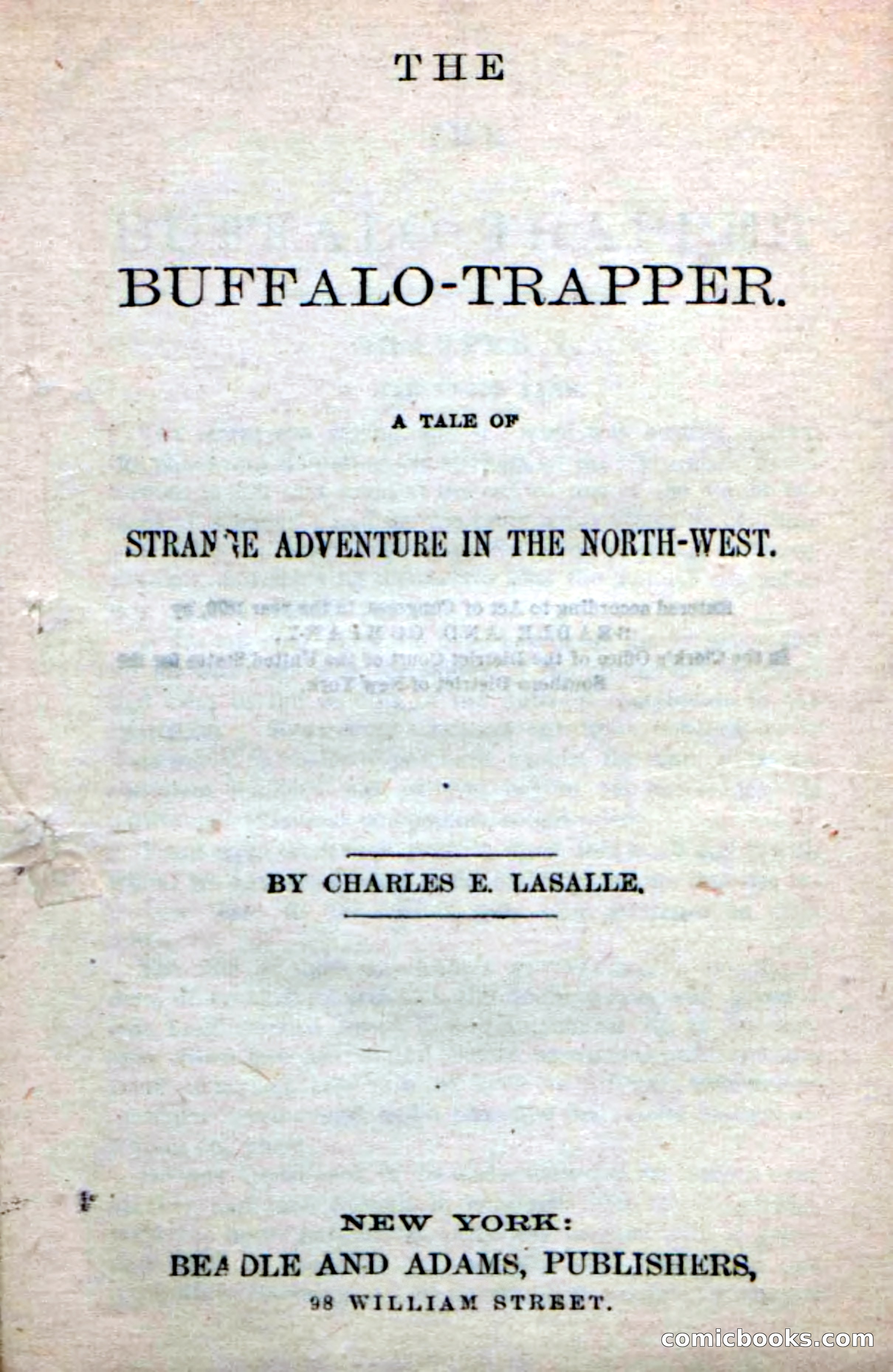 Beadle's New Dime Novels: The Buffalo-Trapper — page 5 of 100