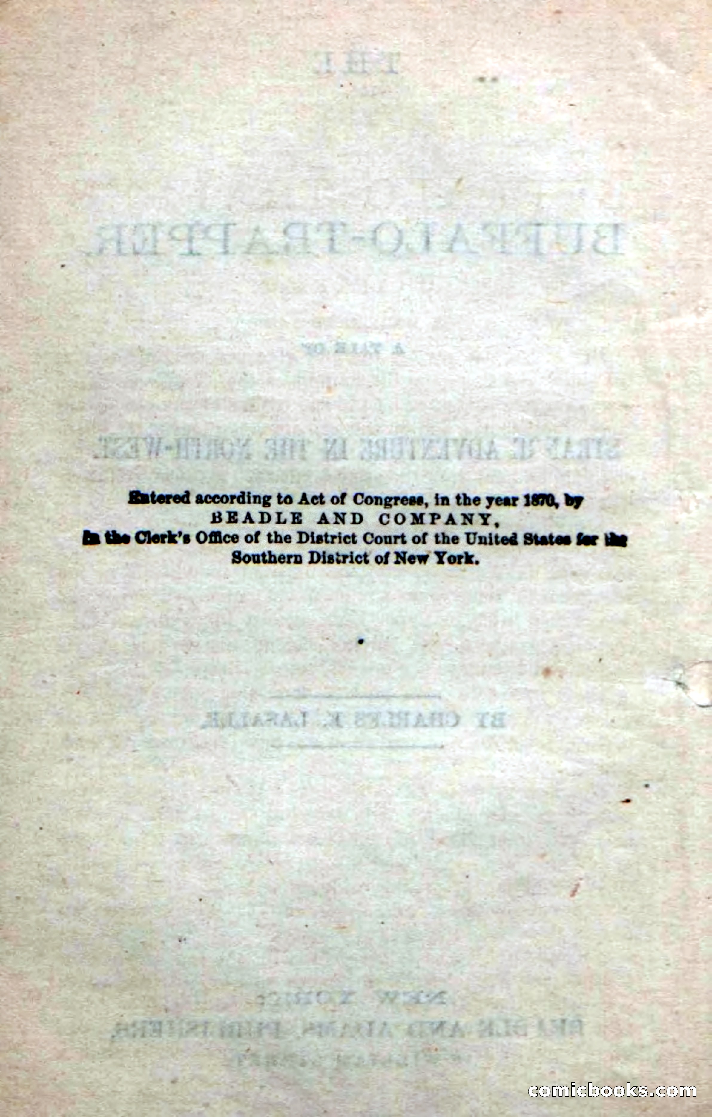 Beadle's New Dime Novels: The Buffalo-Trapper — page 6 of 100