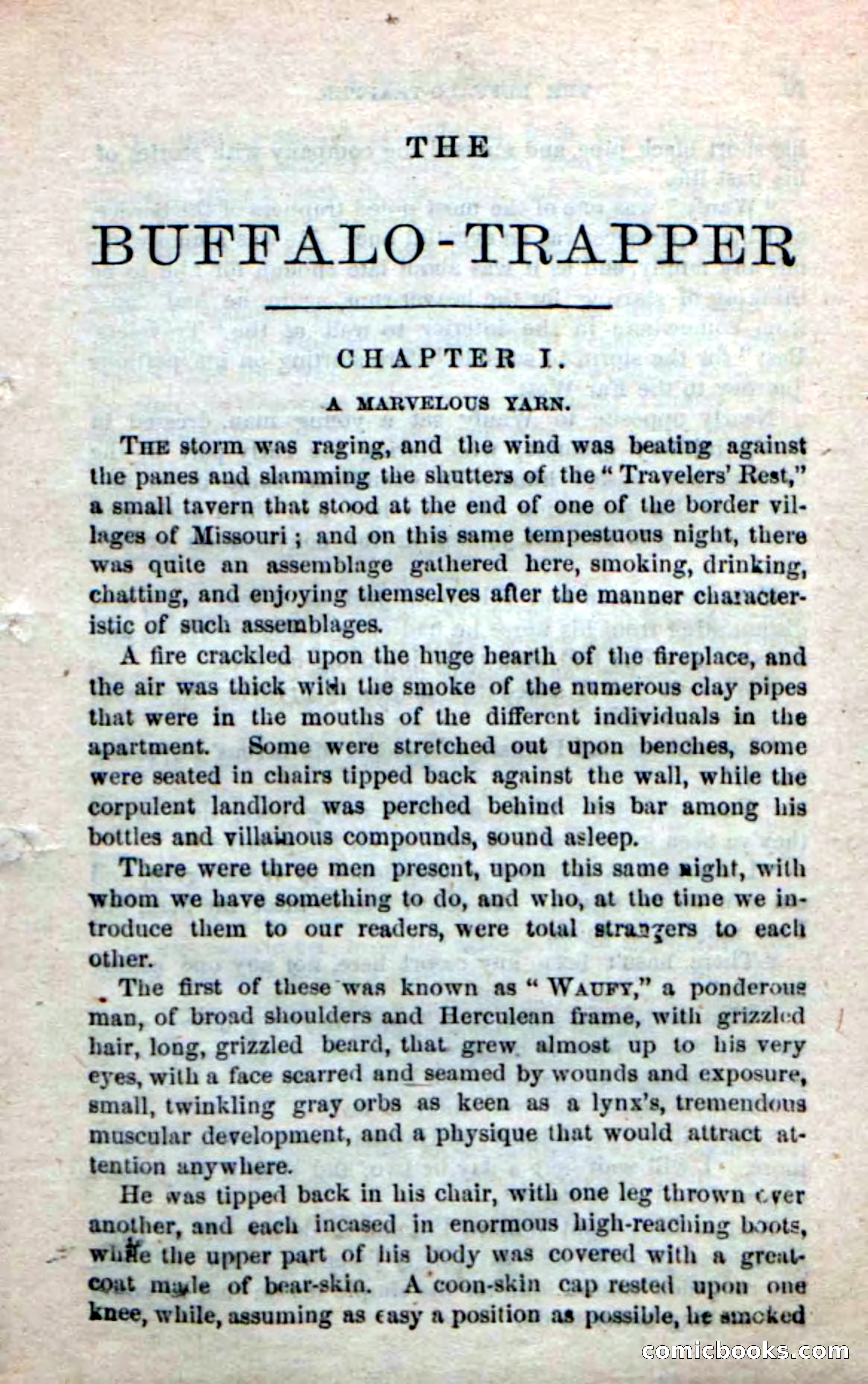 Beadle's New Dime Novels: The Buffalo-Trapper — page 7 of 100