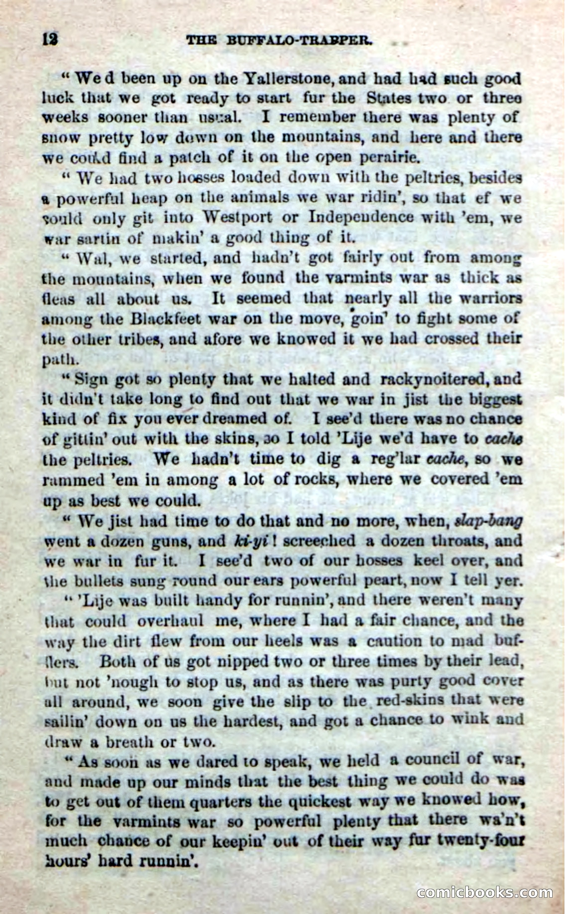 Beadle's New Dime Novels: The Buffalo-Trapper — page 10 of 100