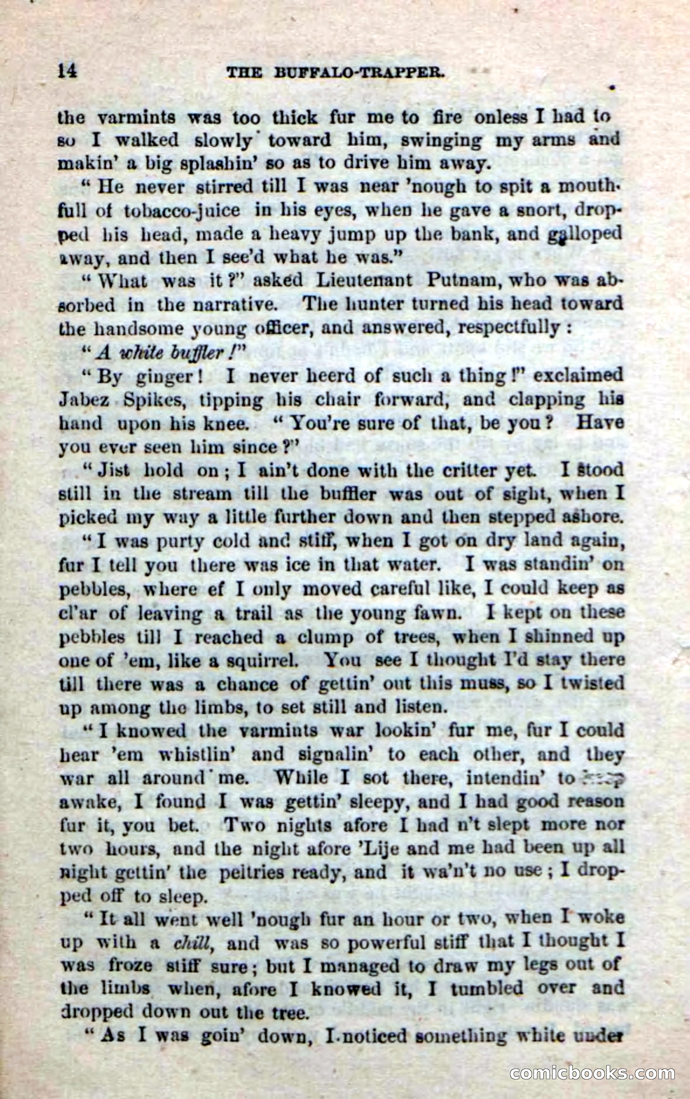 Beadle's New Dime Novels: The Buffalo-Trapper — page 12 of 100