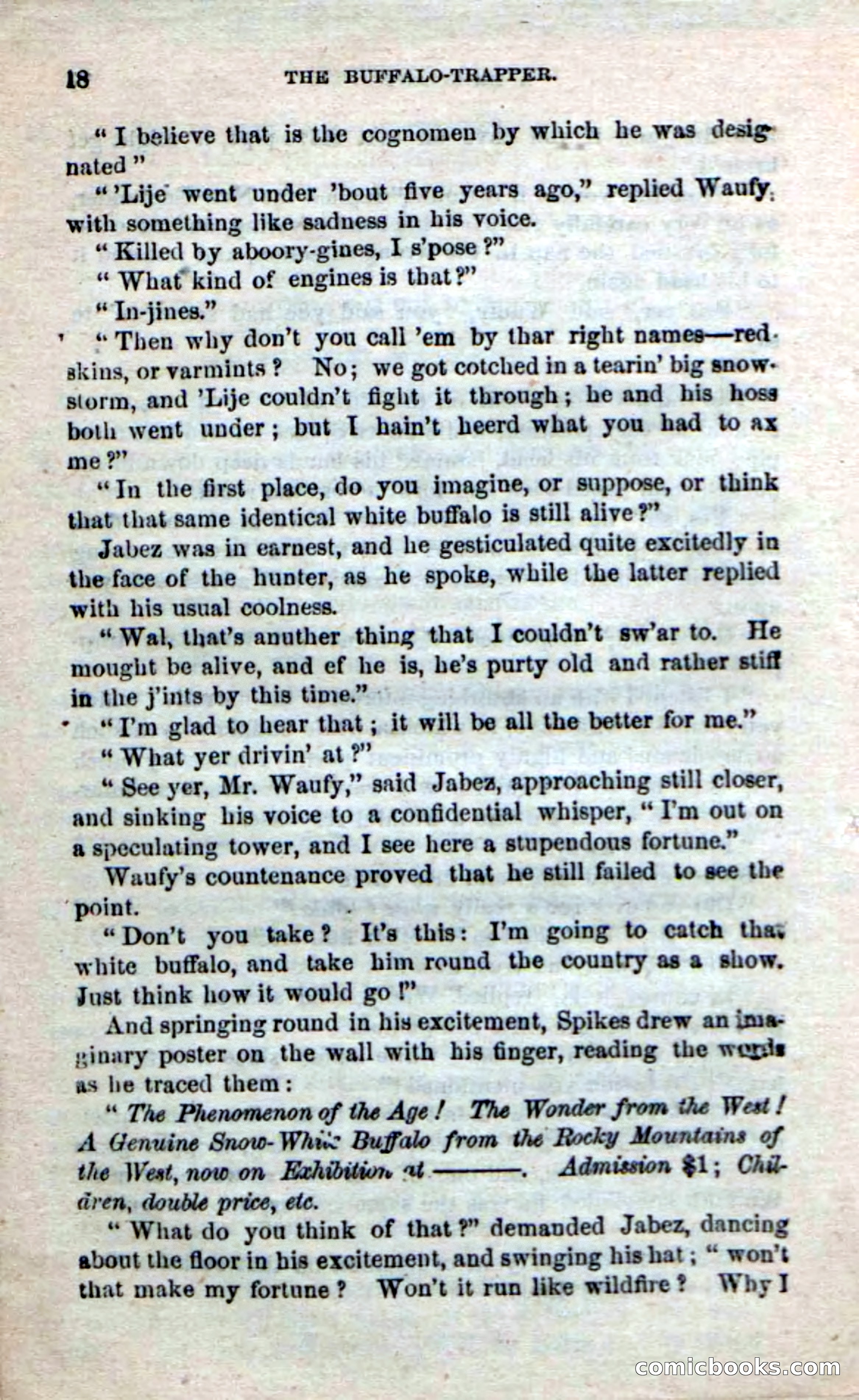 Beadle's New Dime Novels: The Buffalo-Trapper — page 16 of 100