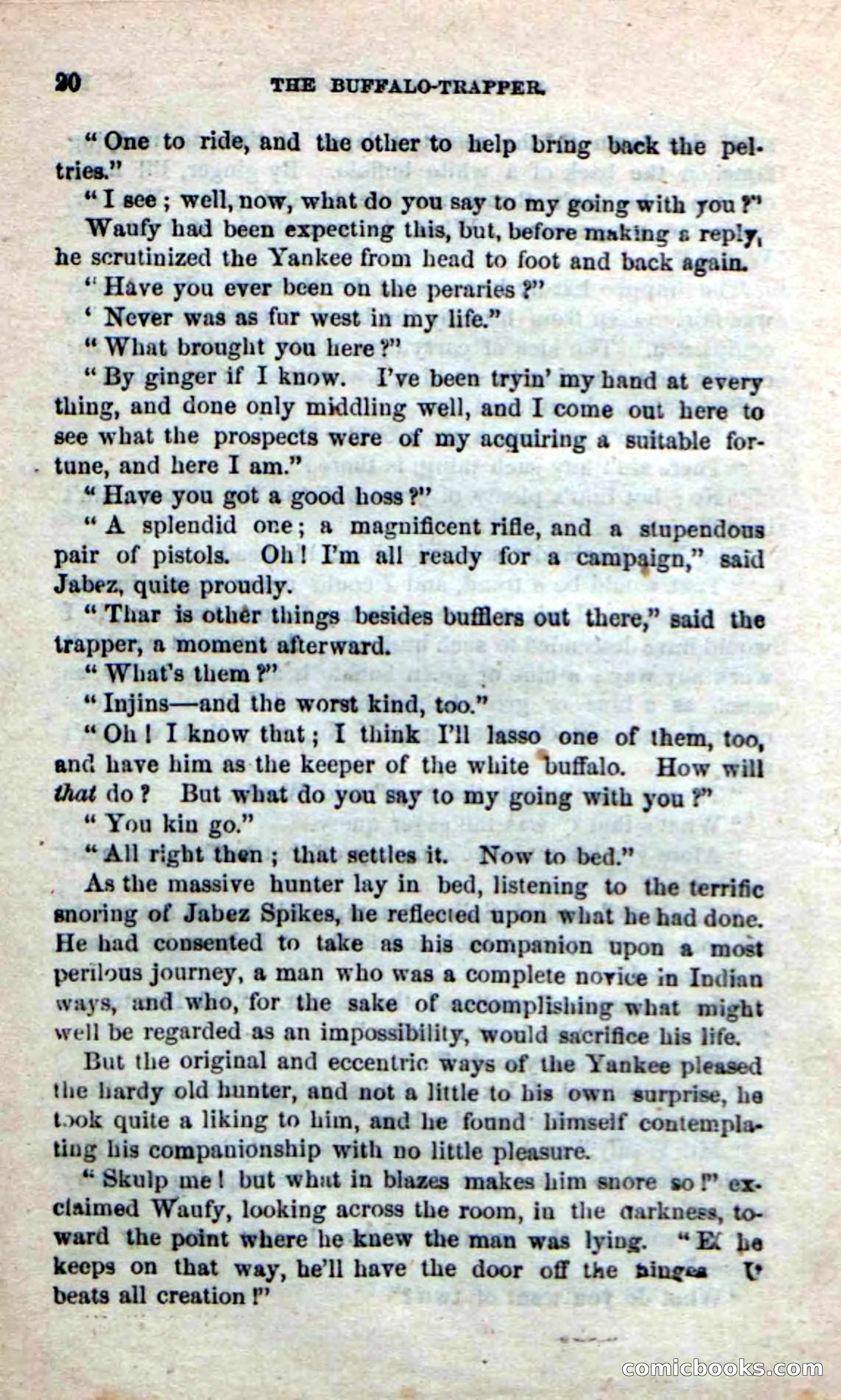 Beadle's New Dime Novels: The Buffalo-Trapper — page 18 of 100