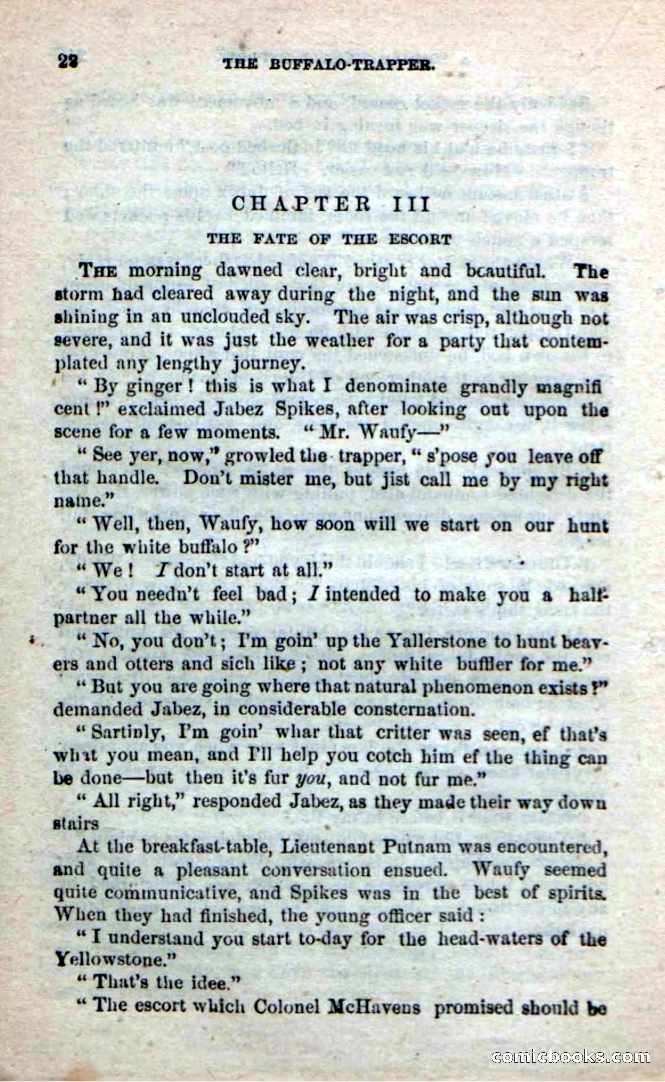 Beadle's New Dime Novels: The Buffalo-Trapper — page 20 of 100