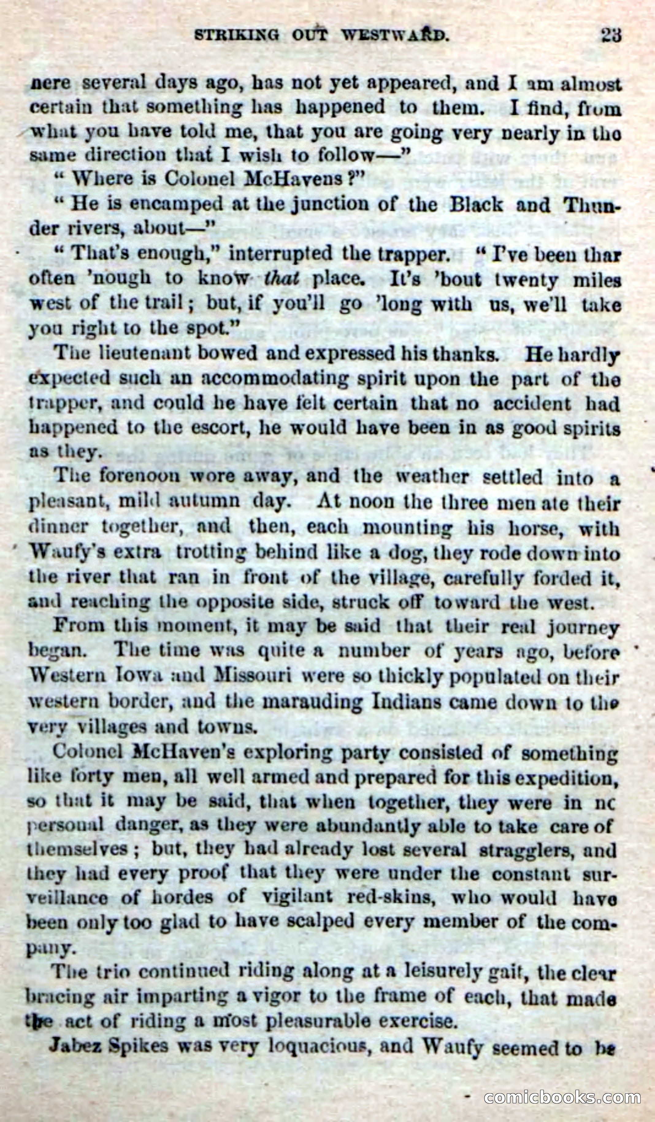 Beadle's New Dime Novels: The Buffalo-Trapper — page 21 of 100
