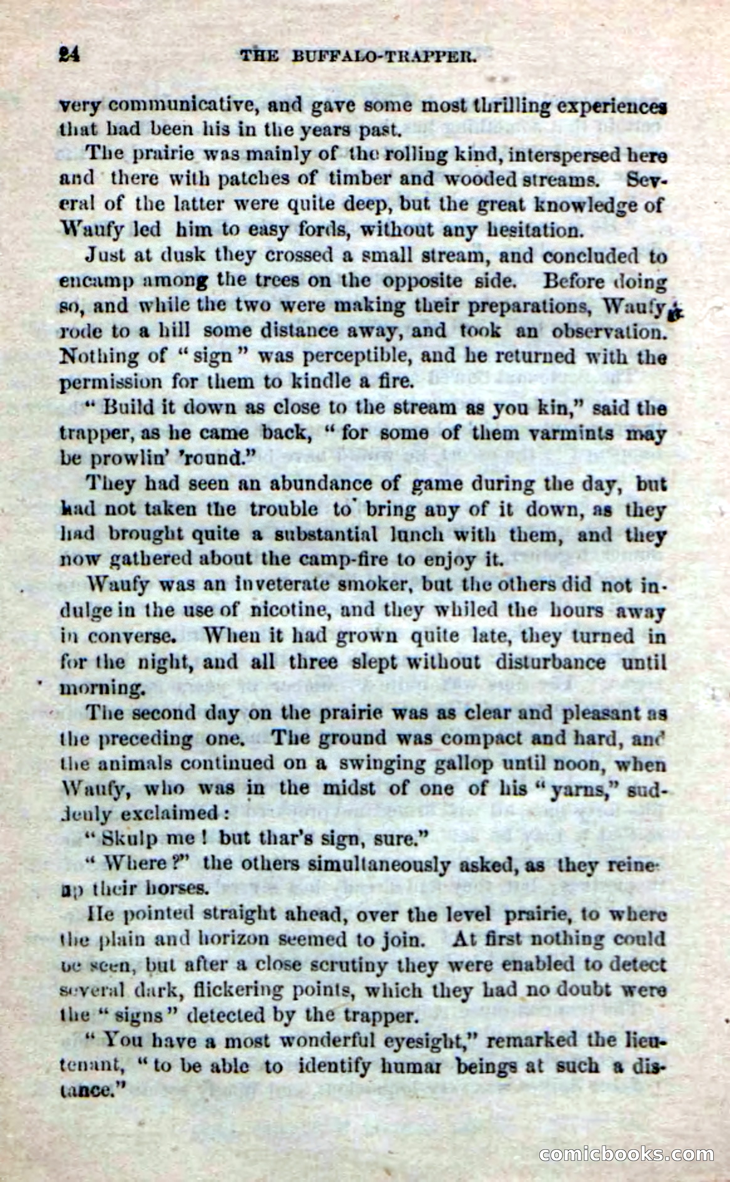 Beadle's New Dime Novels: The Buffalo-Trapper — page 22 of 100