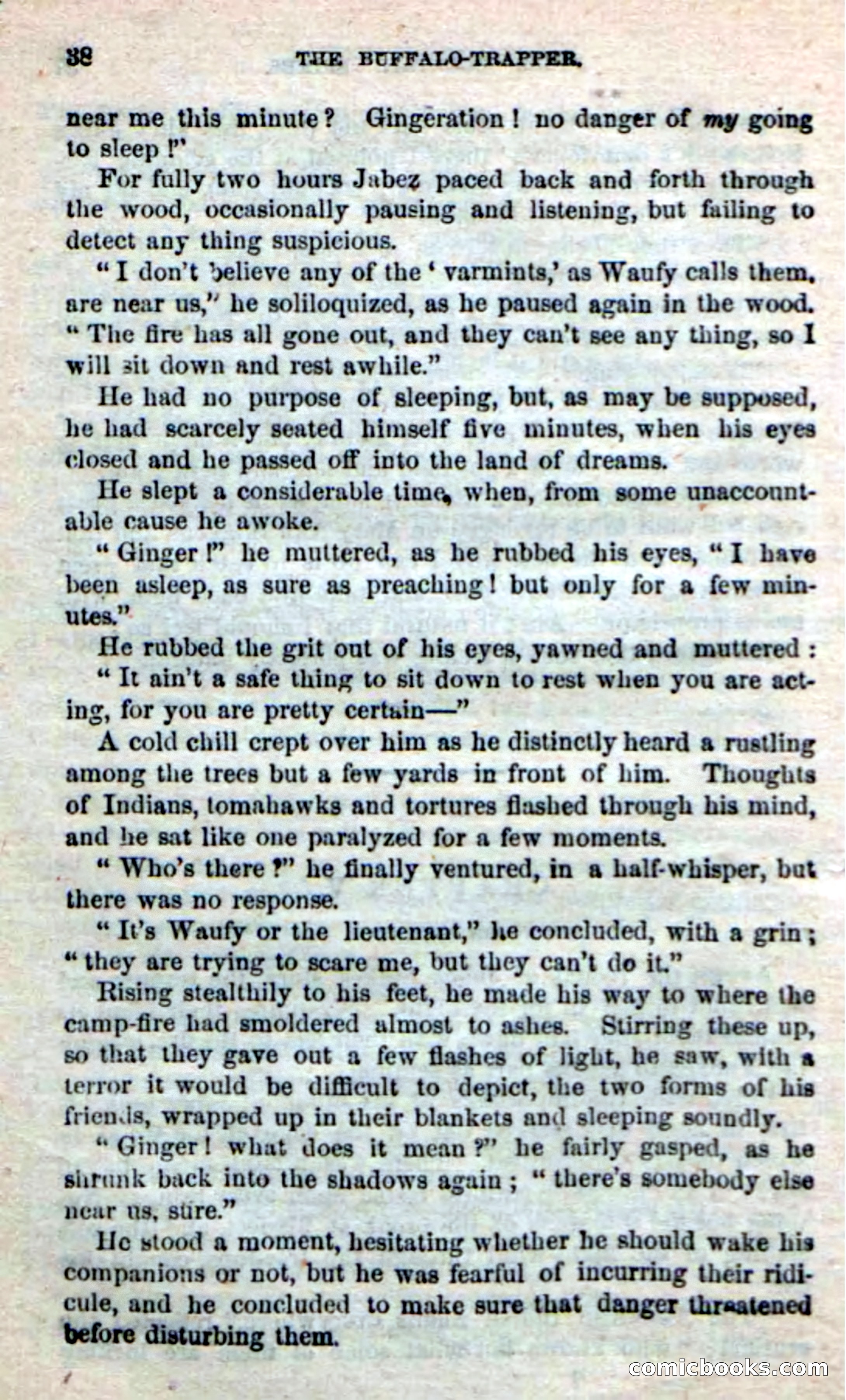 Beadle's New Dime Novels: The Buffalo-Trapper — page 36 of 100